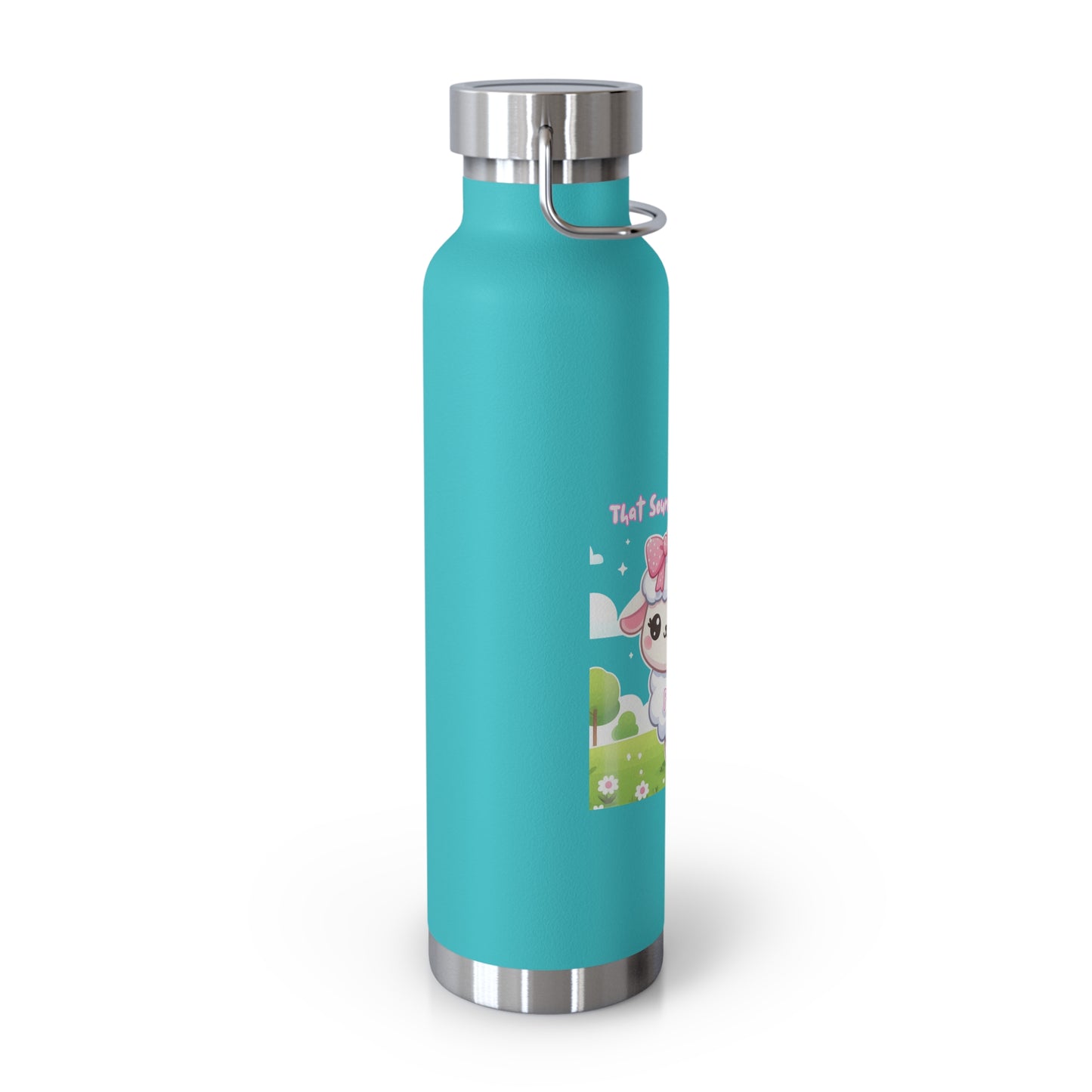 Cute Sheep Insulated Water Bottle - 22oz, Perfect Gift for Animal Lovers