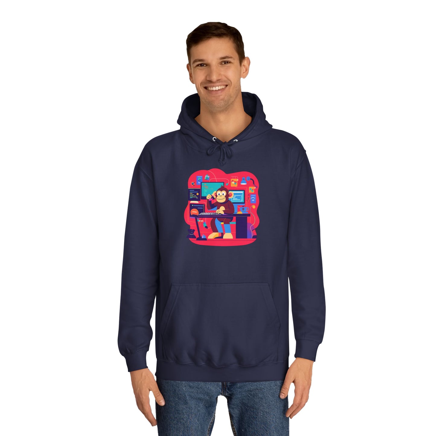 Colorful College Hoodie, Unisex Sweatshirt, School Spirit Wear, Gift for Students, Cozy Campus Apparel, College Graduation Gift