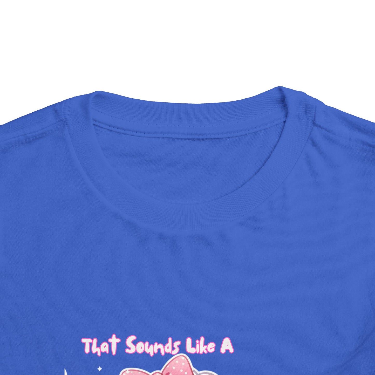 Cute Toddler Short Sleeve Tee - 'Tied Softly Like A Pretty Lamb' Design