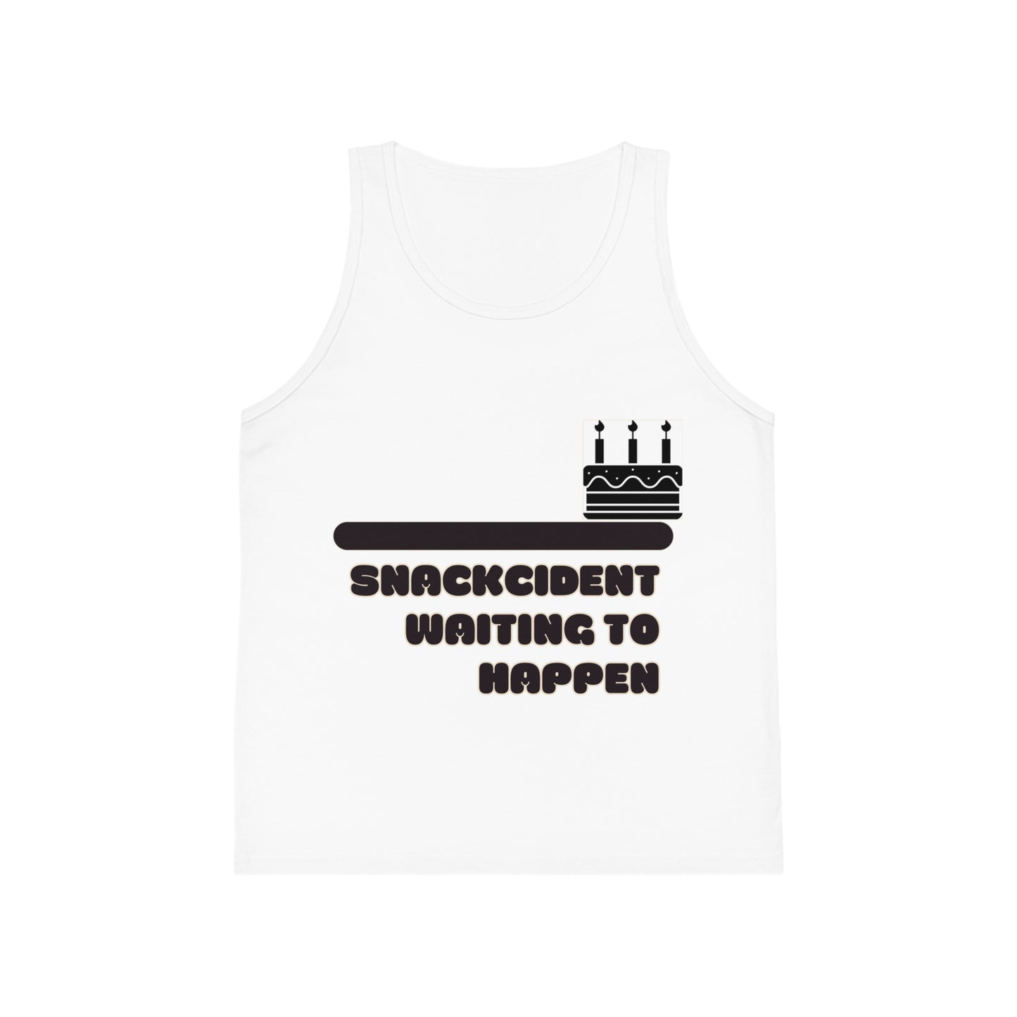 Kids Jersey Tank Top - Fun Snackcident Waiting to Happen Tee, Summer Outfit, Birthday Gift, Casual Playwear, Kids Fashion