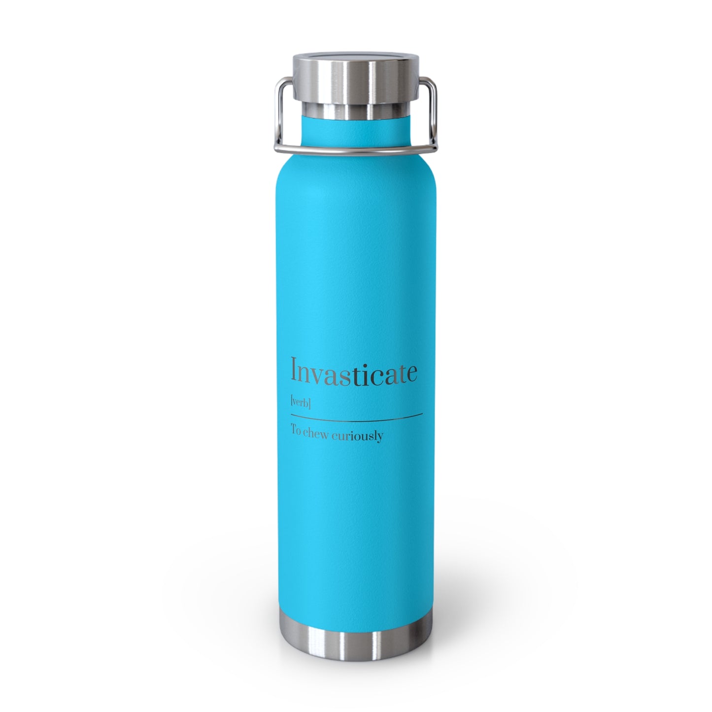 Curated Copper Insulated Water Bottle, 22oz | Stylish Hydration, Eco-Friendly, Gift for Adventurers, Travel Companion, Quote Bottle