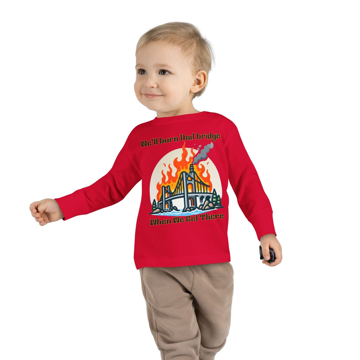 Funny Toddler Long Sleeve Tee - Kids Graphic Shirt, Cute Gift for Birthdays, Playtime, Celebrations, Everyday Wear