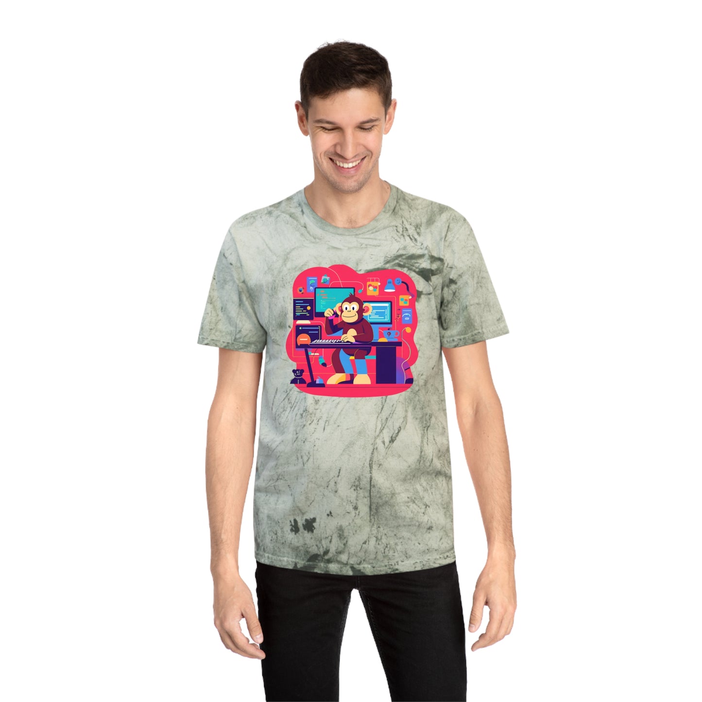 Colorful Gamer T-Shirt | Unisex T-Shirt for Tech Lovers, Video Game Merch, Fun Casual Wear, Unique Gift for Gamers