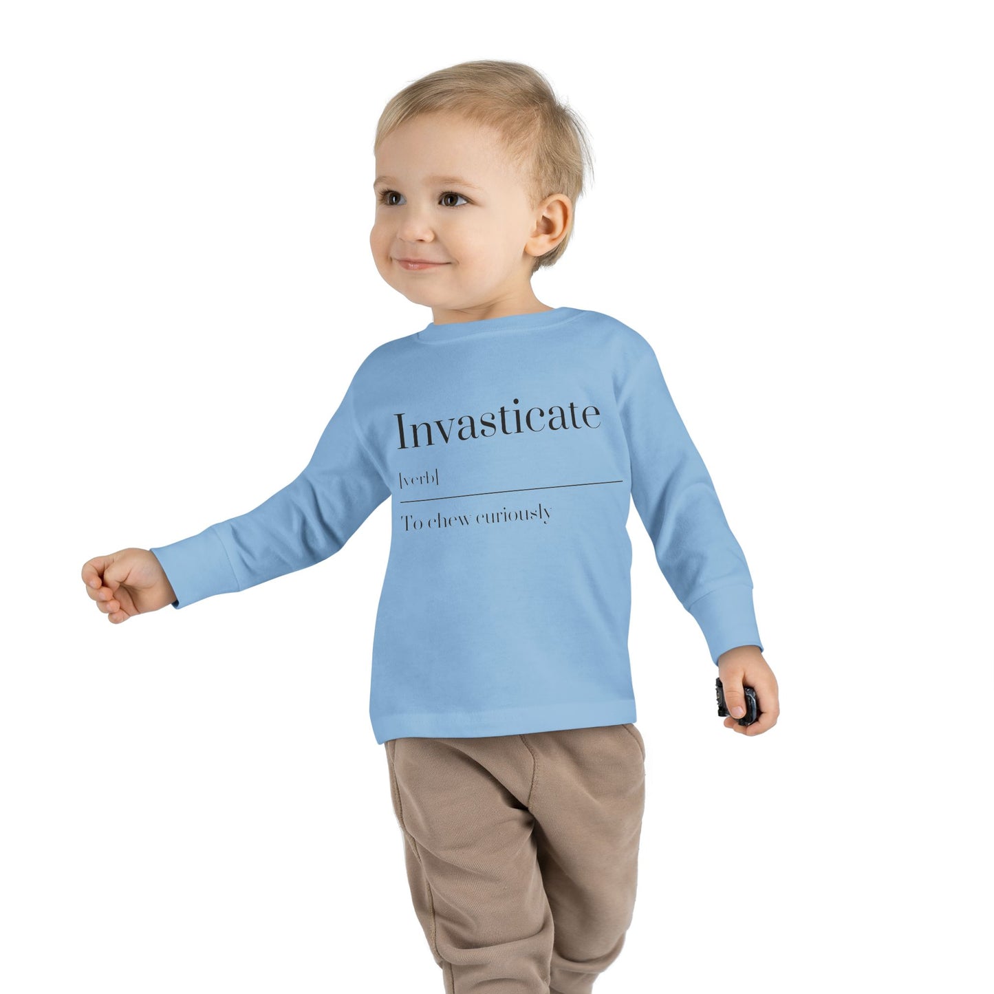 Toddler Long Sleeve Tee with Inspirational Quote, Cute Kids Shirt, Kids Gift, Motivational Toddler Apparel, Cozy Everyday Top