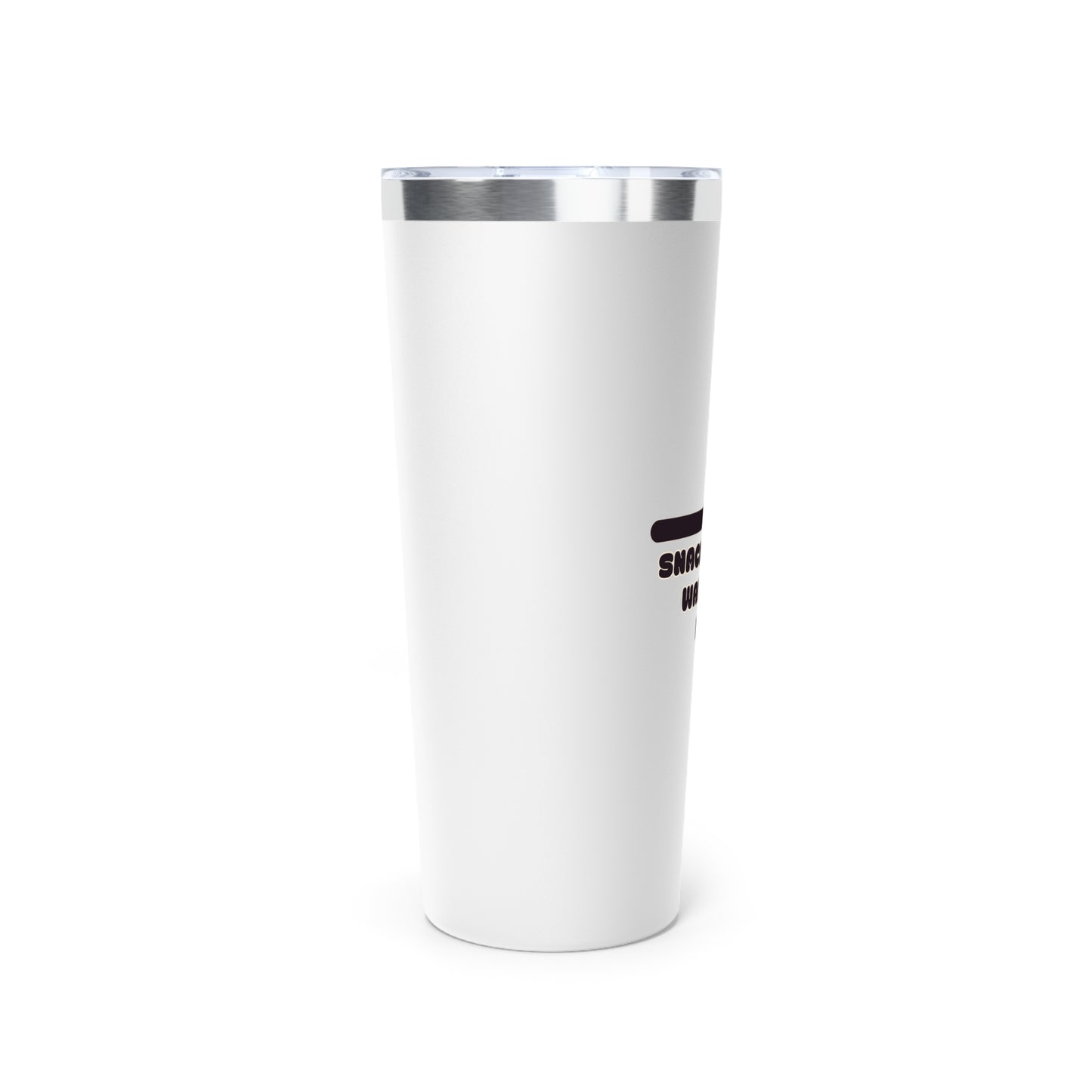 Snackcident Waiting to Happen Tumbler | 22oz Copper Vacuum Insulated Cup for Coffee, Tea, Travel, Birthday Gift, Fun Designs