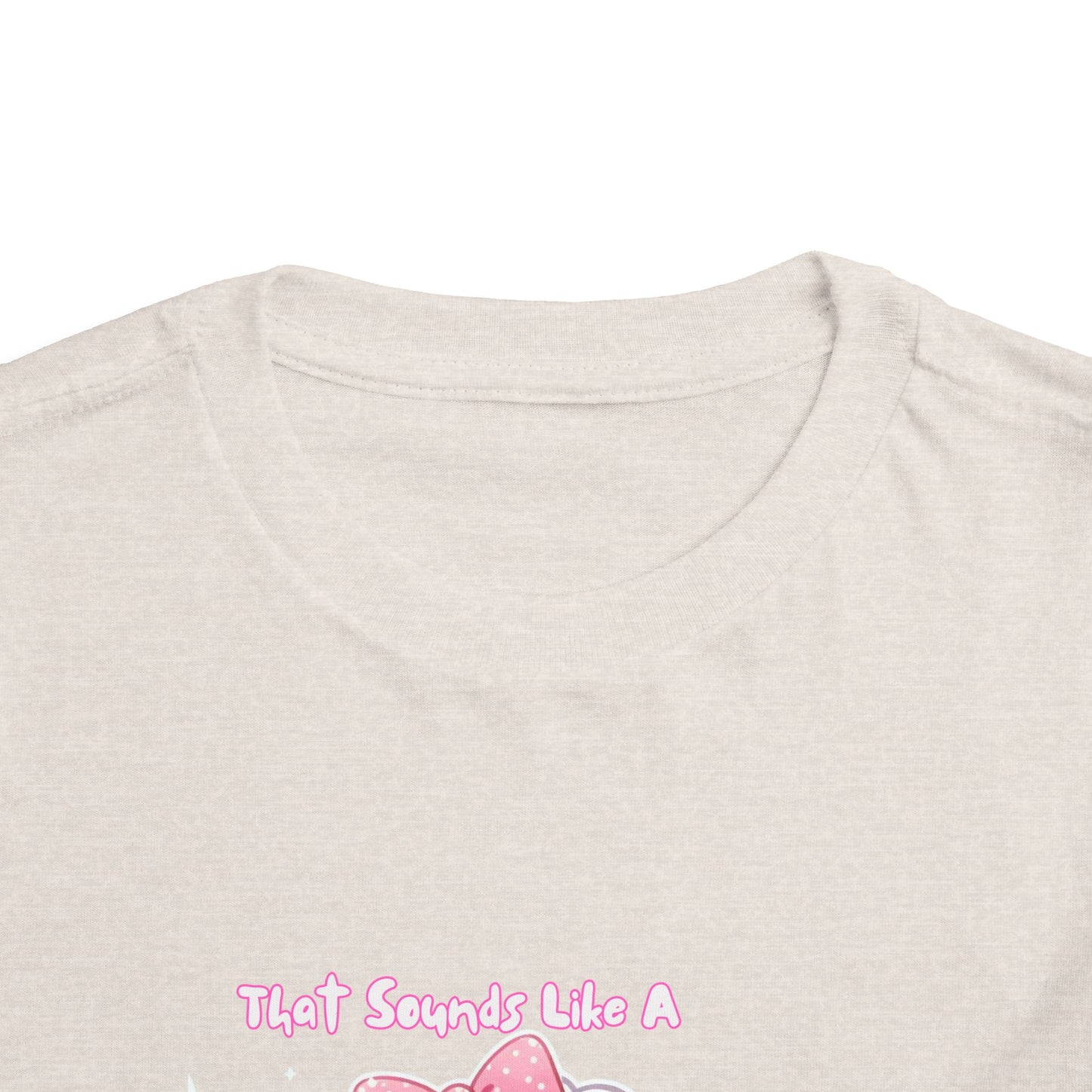 Cute Toddler Short Sleeve Tee - 'Tied Softly Like A Pretty Lamb' Design