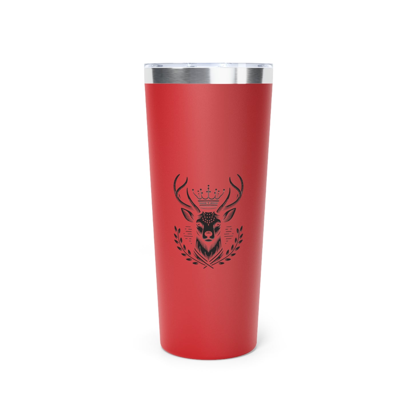 Stainless Steel Tumbler - Regal Deer Design, 22oz - Perfect for Gifts and Outdoor Adventures - Oh Deer Lord