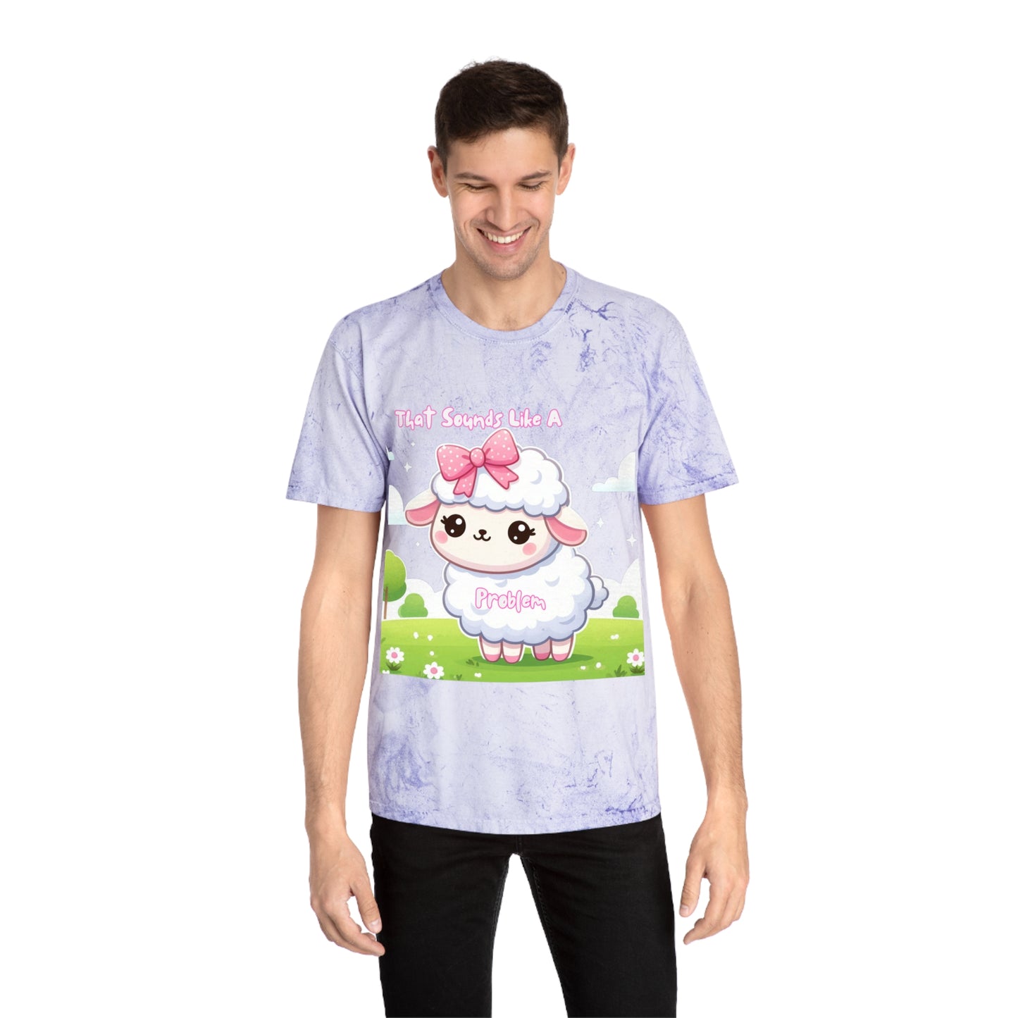 Colorful Cartoon Sheep T-Shirt - Perfect for Animal Lovers & Fun Events!
