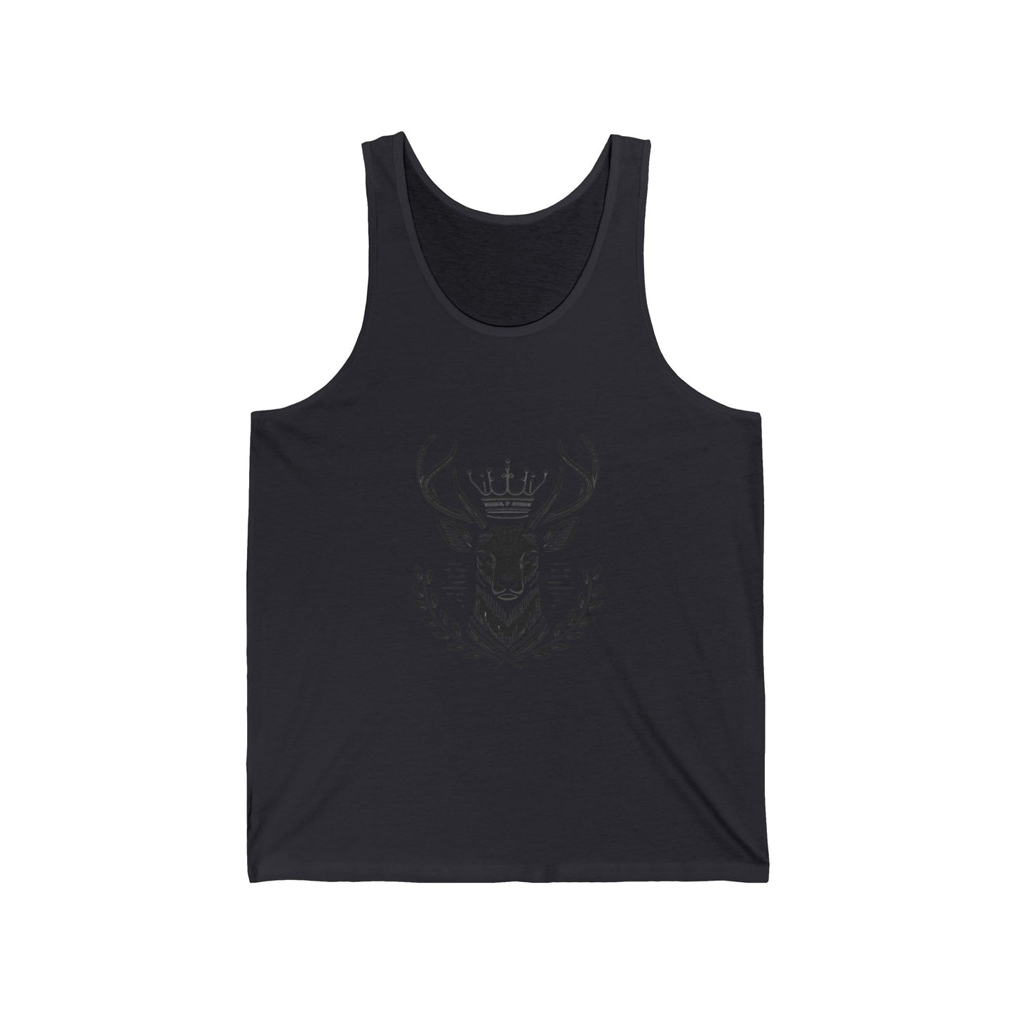 Majestic Stag Unisex Jersey Tank - Cool & Trendy Graphic Tee for Nature Lovers - Oh Deer Lord