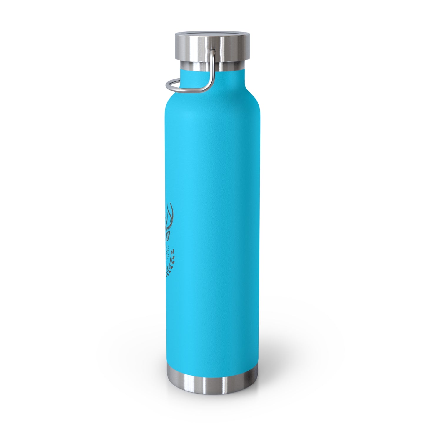 Stylish Copper Insulated Water Bottle - 22oz with Engraved Deer Design - Oh Deer Lord