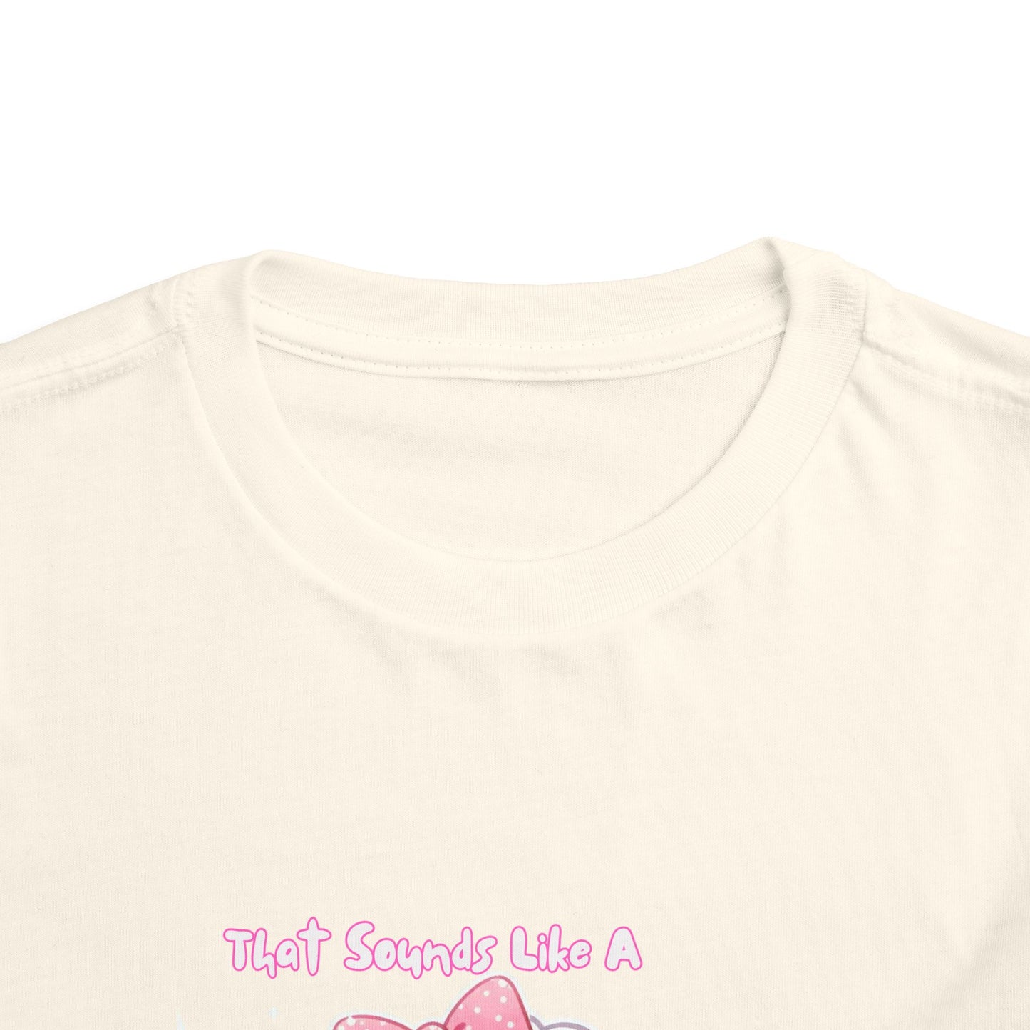 Cute Toddler Short Sleeve Tee - 'Tied Softly Like A Pretty Lamb' Design