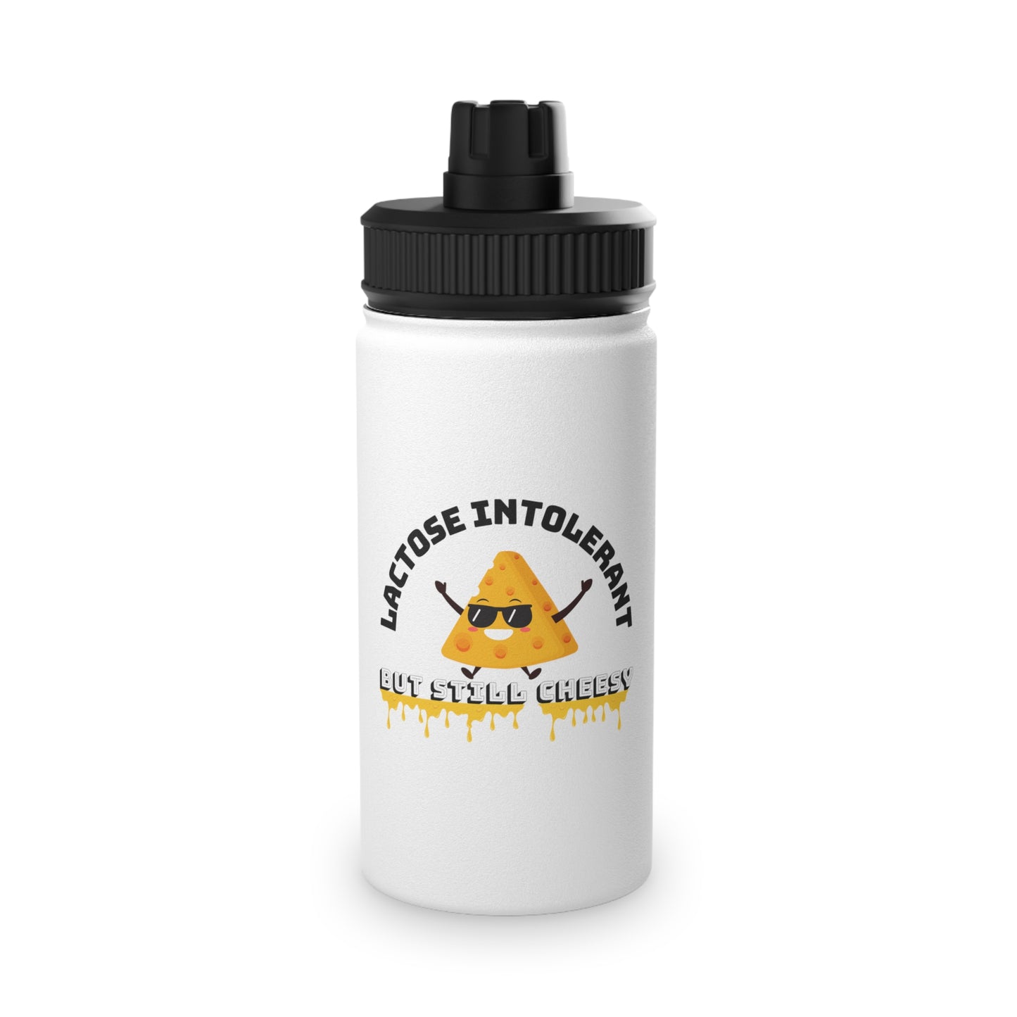 Lactose Intolerant Water Bottle, Funny Fitness Gear, Workout Hydro Flask, Gift for Lactose Lovers, Sports Bottle for Gym