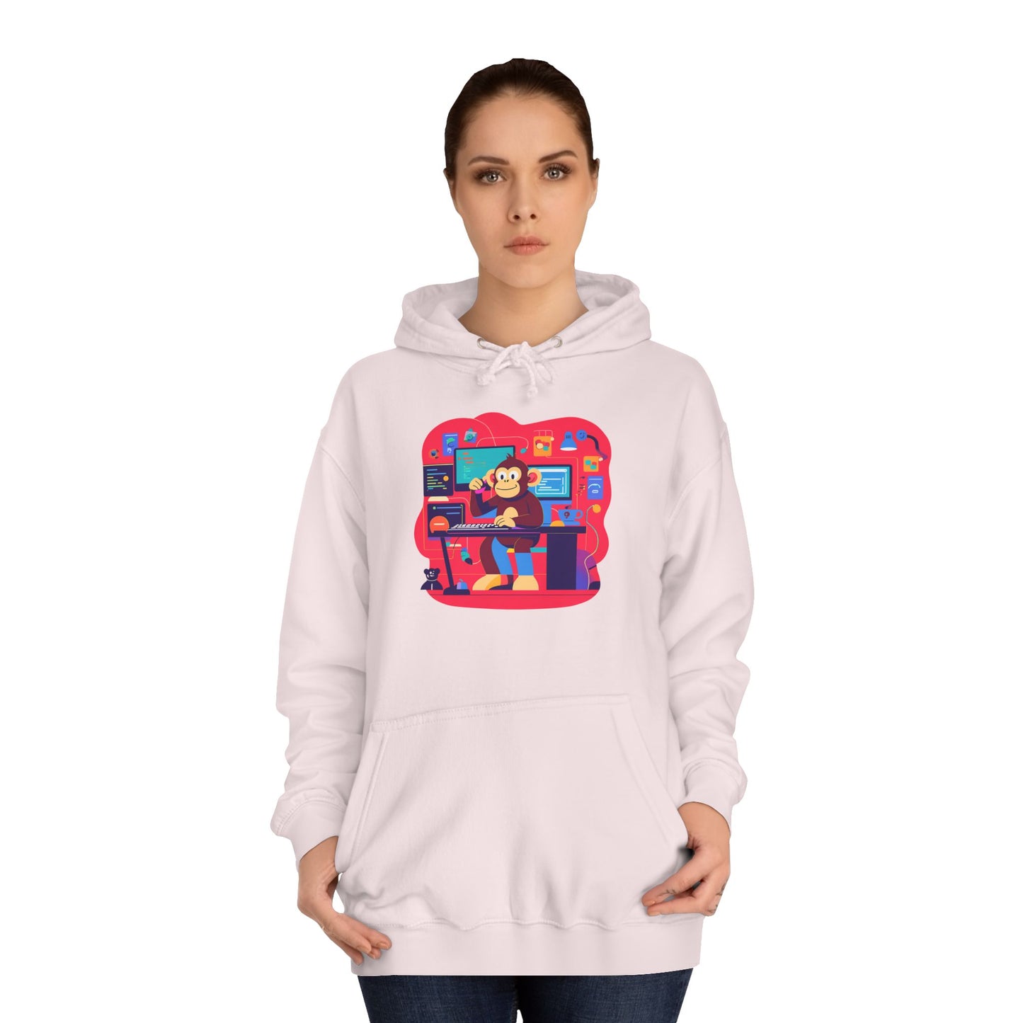 Colorful College Hoodie, Unisex Sweatshirt, School Spirit Wear, Gift for Students, Cozy Campus Apparel, College Graduation Gift