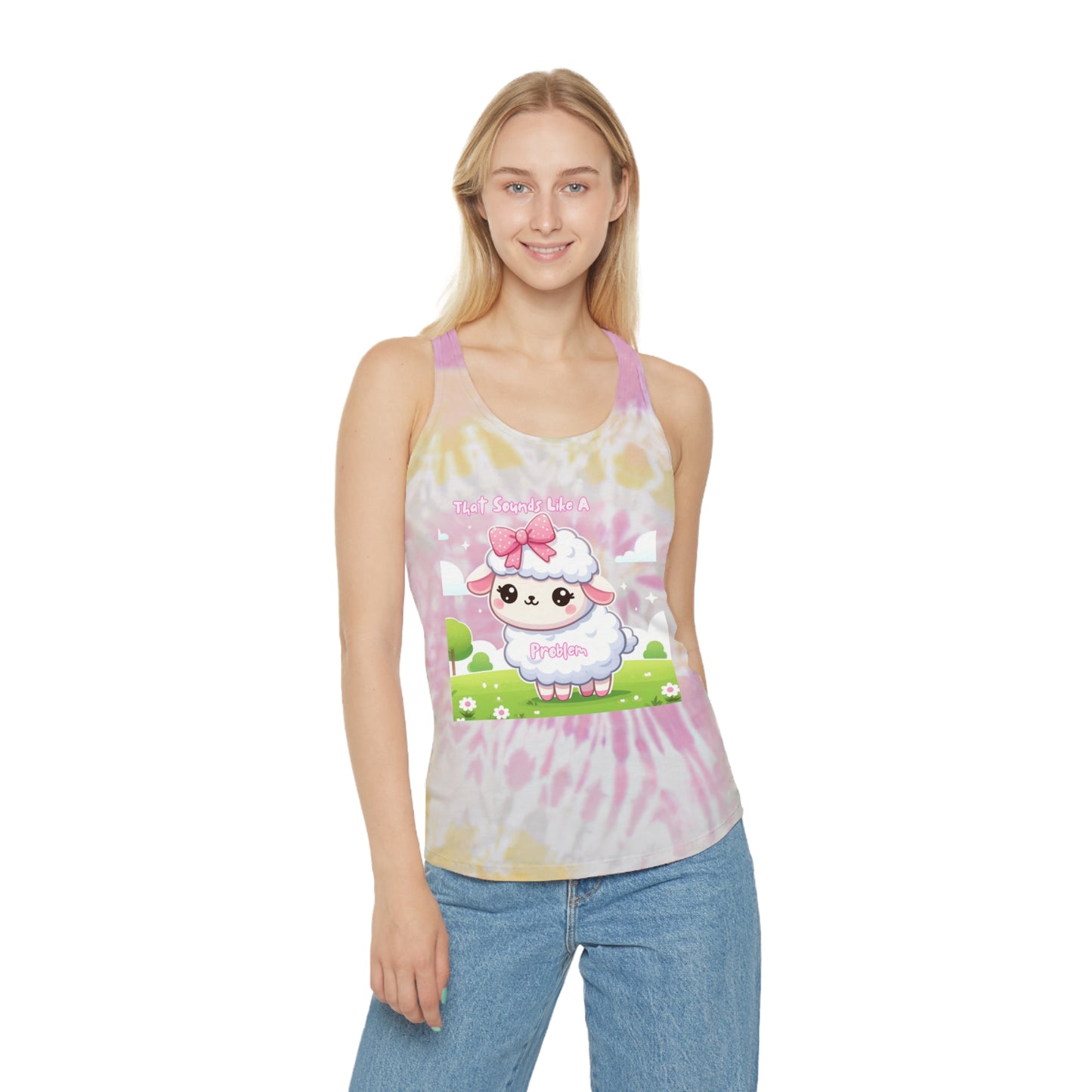 Cute Tie Dye Racerback Tank Top - Perfect for Summer Vibes & Casual Outings