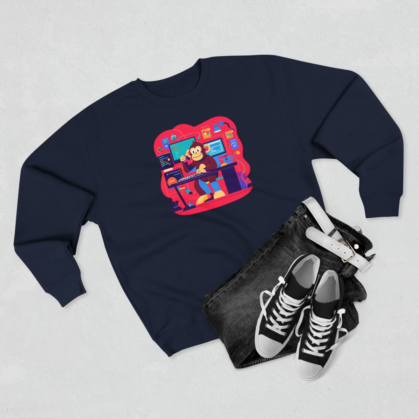 Cozy Gamer Crewneck Sweatshirt - Perfect for Gaming Nights, Casual Outings, Birthdays, Holidays, Unique Gift Idea