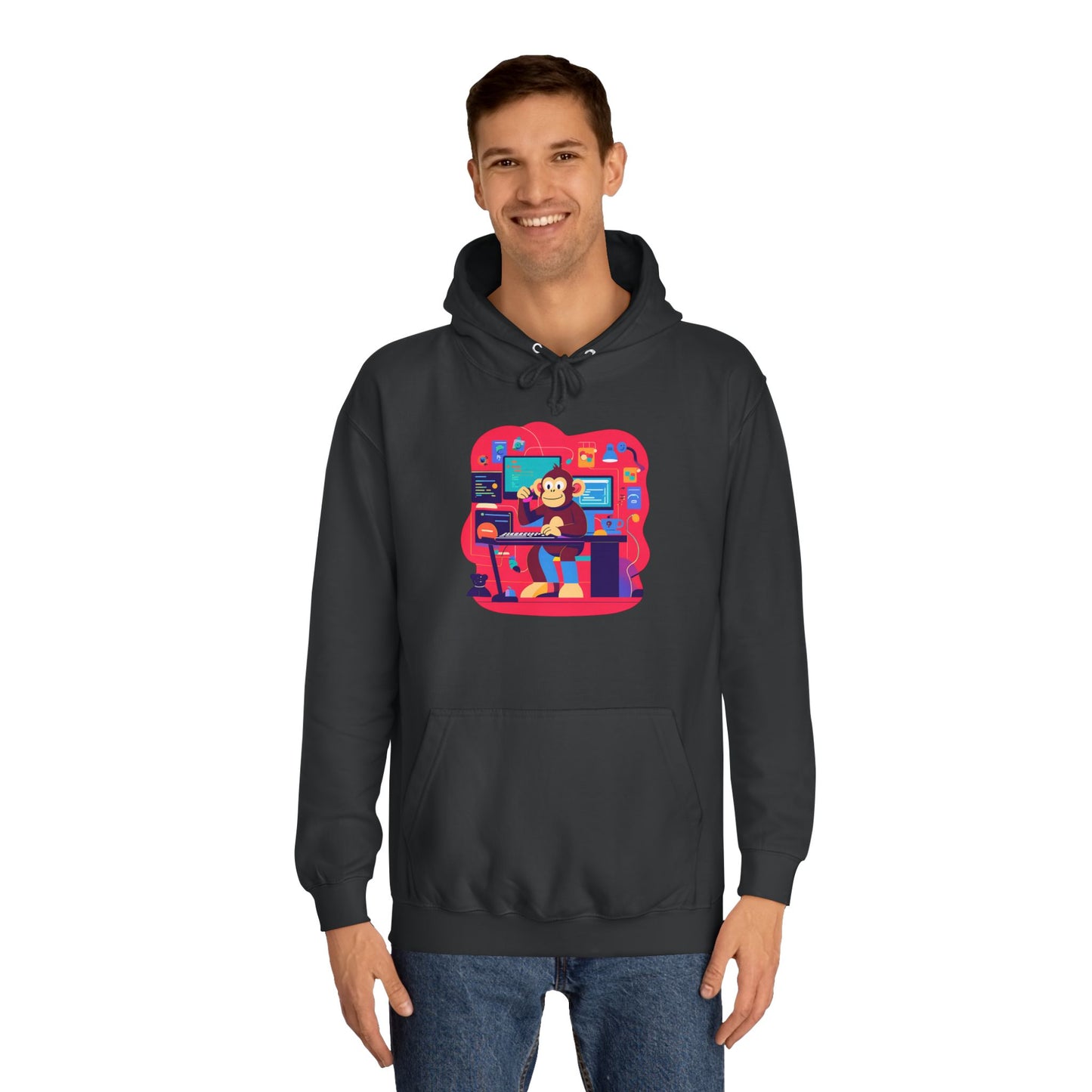 Colorful College Hoodie, Unisex Sweatshirt, School Spirit Wear, Gift for Students, Cozy Campus Apparel, College Graduation Gift