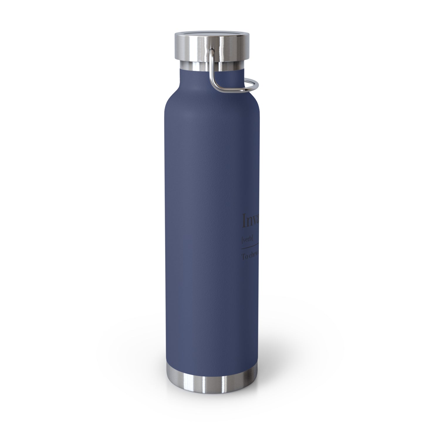 Curated Copper Insulated Water Bottle, 22oz | Stylish Hydration, Eco-Friendly, Gift for Adventurers, Travel Companion, Quote Bottle