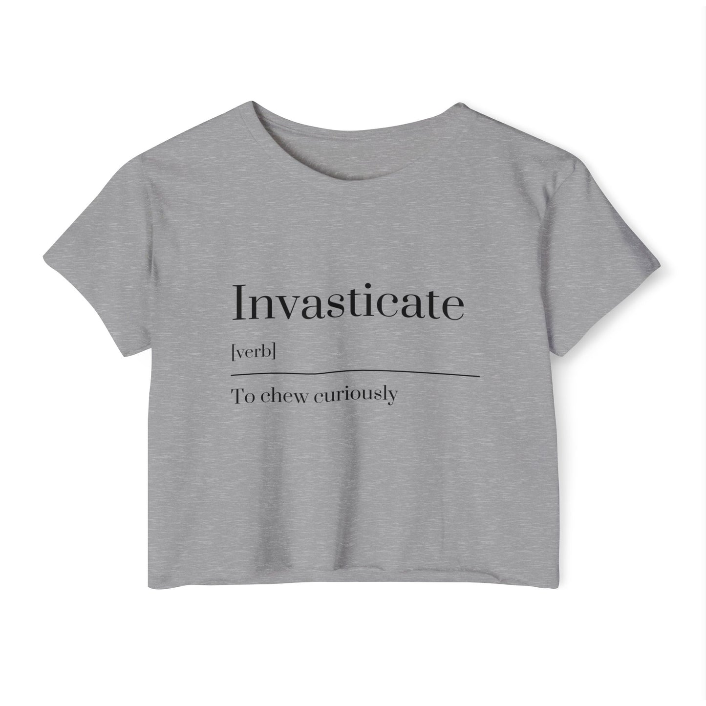 Invasticate Women’s Festival Crop Top | Fun Summer Style, Music Fest Top, Cute Gift for Her, Trendy Casual Wear, Cheeky Summer Tee