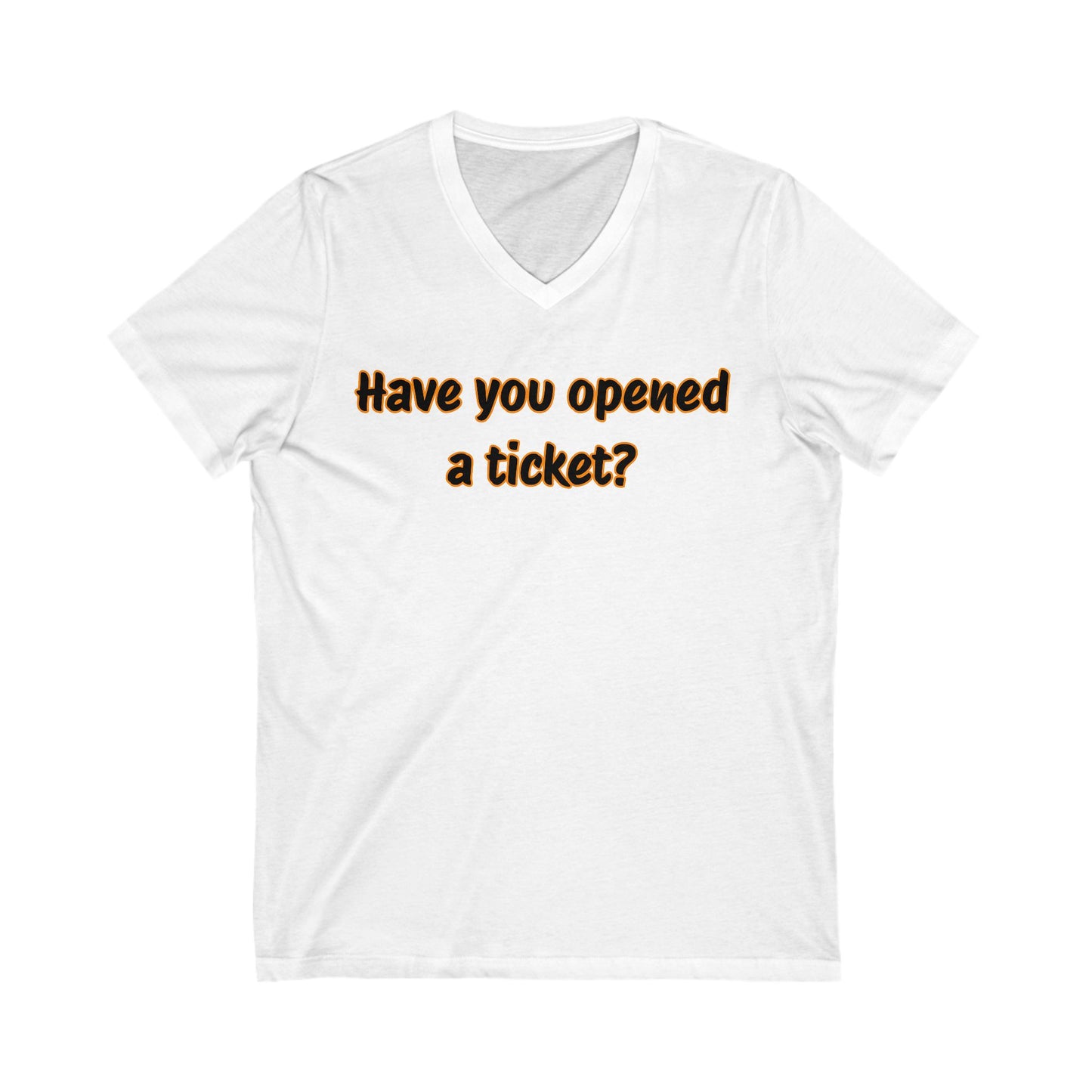 Unisex Jersey Short Sleeve V-Neck Tee