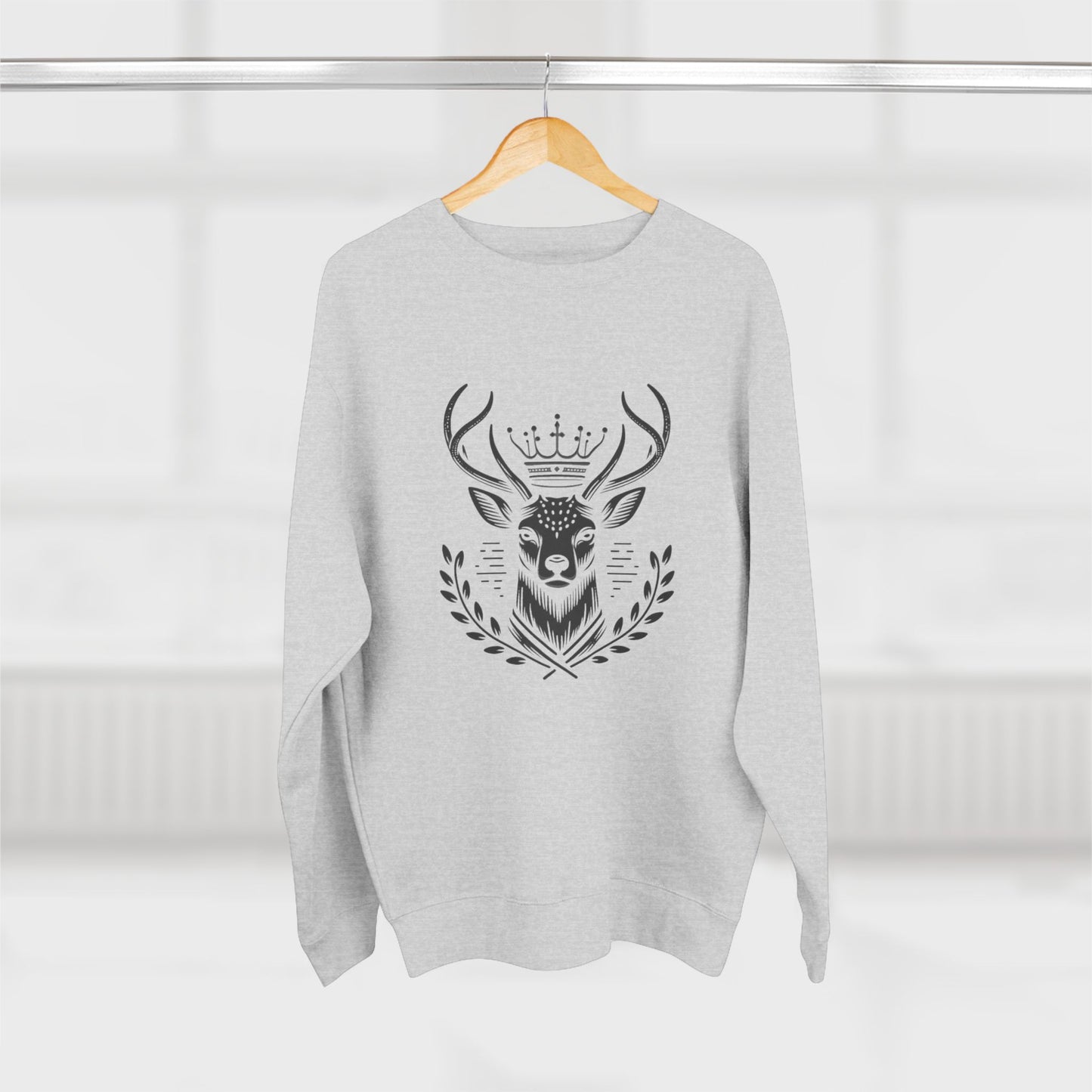 Majestic Deer Unisex Crewneck Sweatshirt – Cozy and Stylish for Nature Lovers - Oh Deer Lord