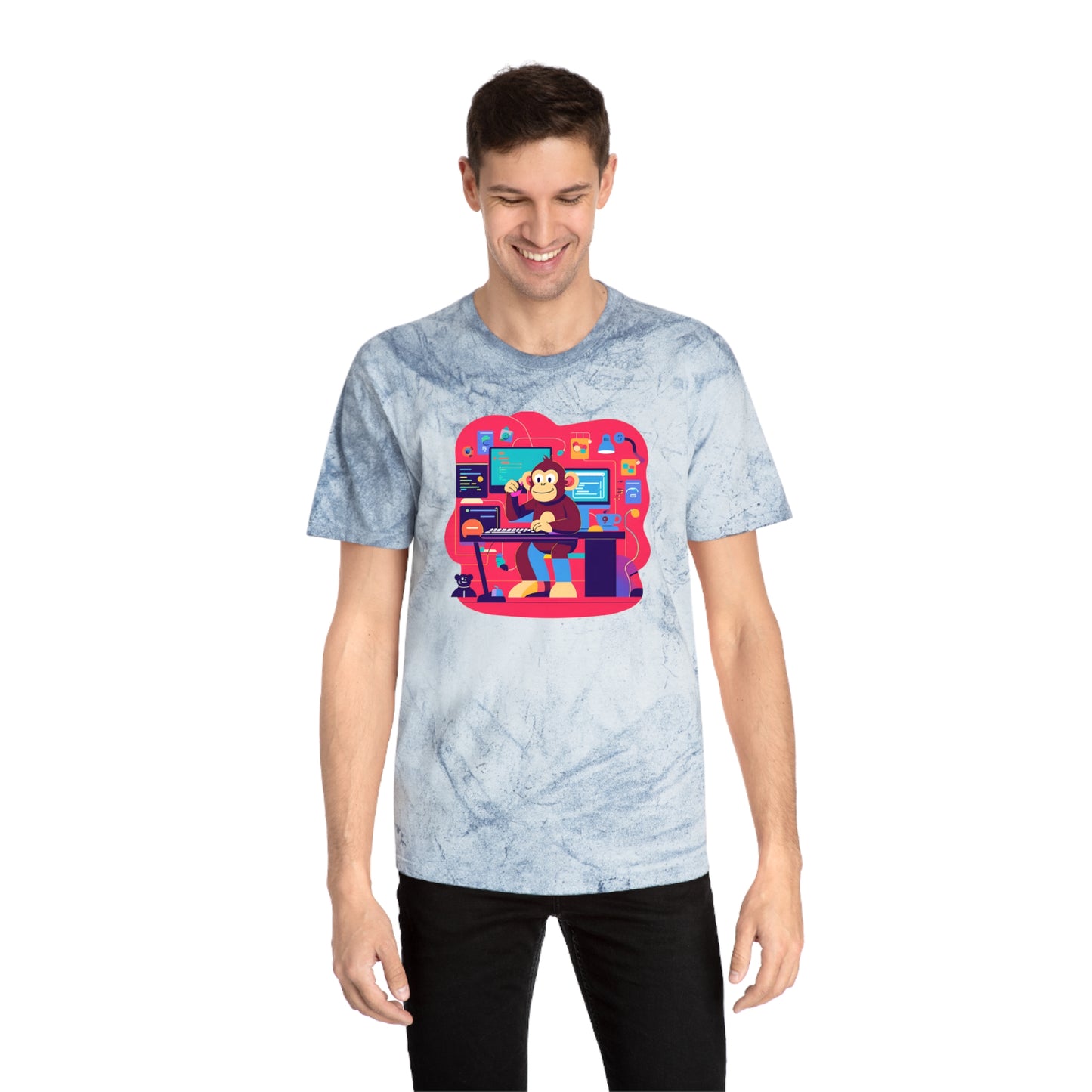 Colorful Gamer T-Shirt | Unisex T-Shirt for Tech Lovers, Video Game Merch, Fun Casual Wear, Unique Gift for Gamers