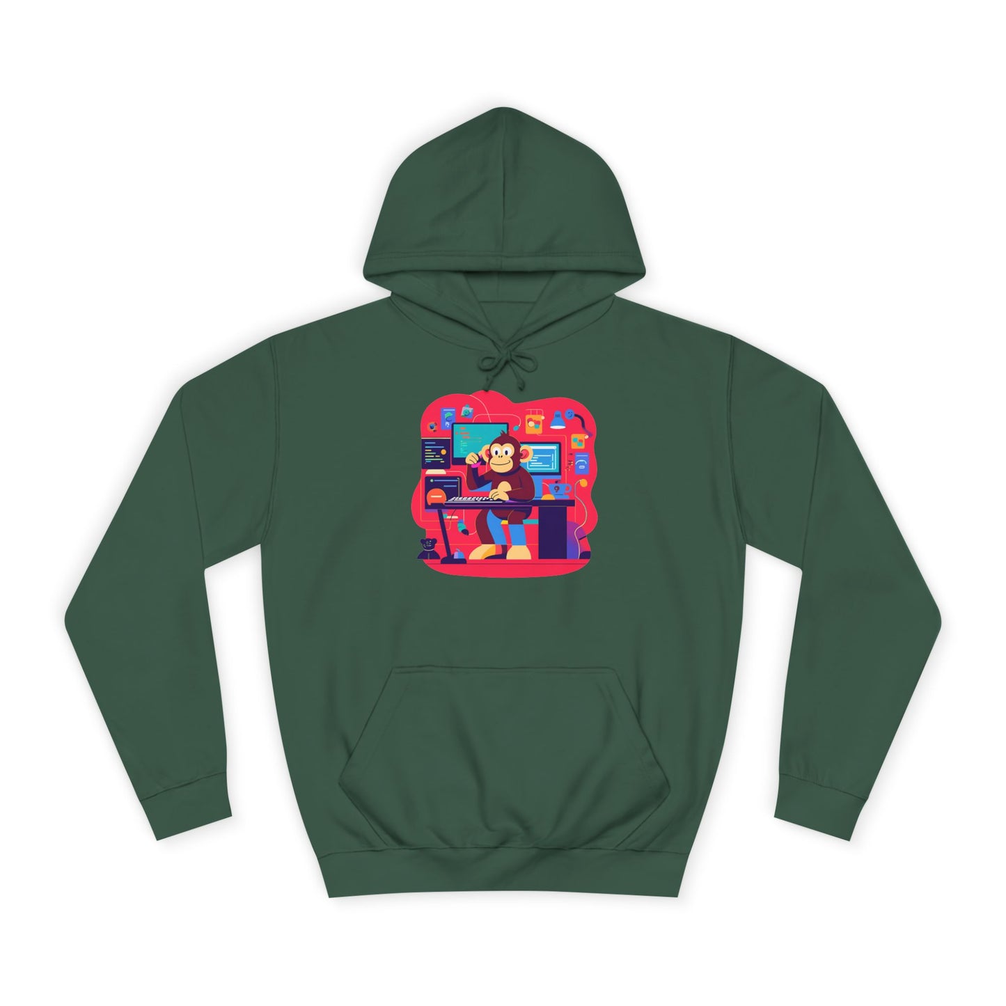 Colorful College Hoodie, Unisex Sweatshirt, School Spirit Wear, Gift for Students, Cozy Campus Apparel, College Graduation Gift