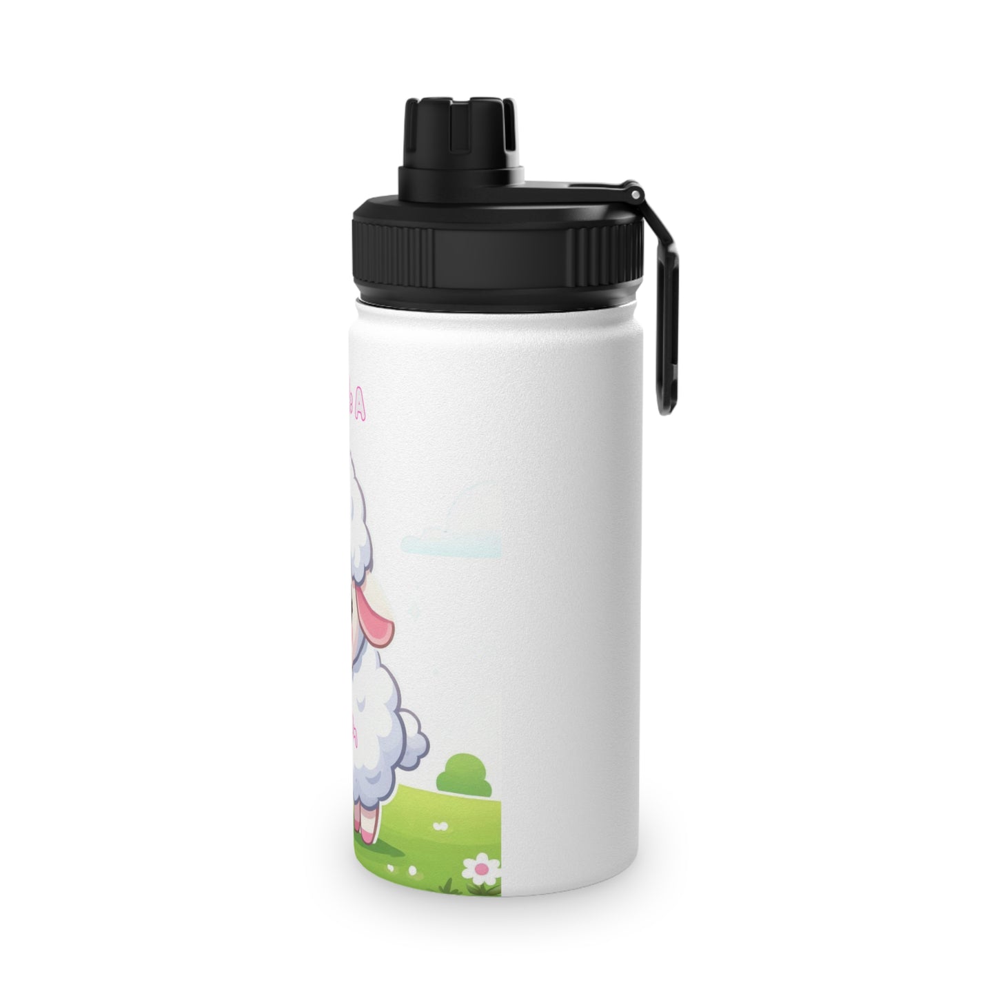 Cute Sheep Water Bottle with Sports Lid – Perfect for Kids and Outdoor Activities