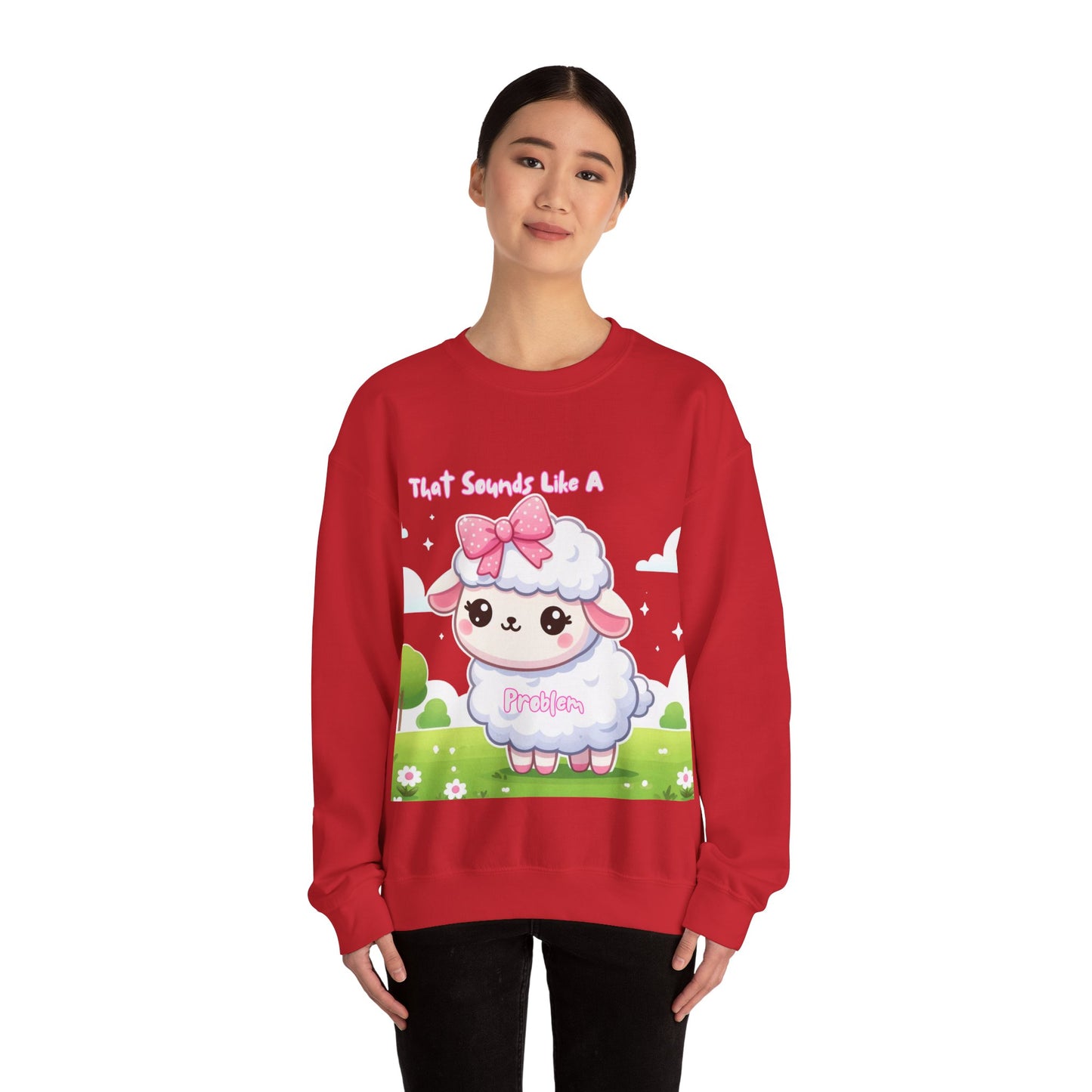 Ewe Problem - Unisex Heavy Blend™ Crewneck Sweatshirt