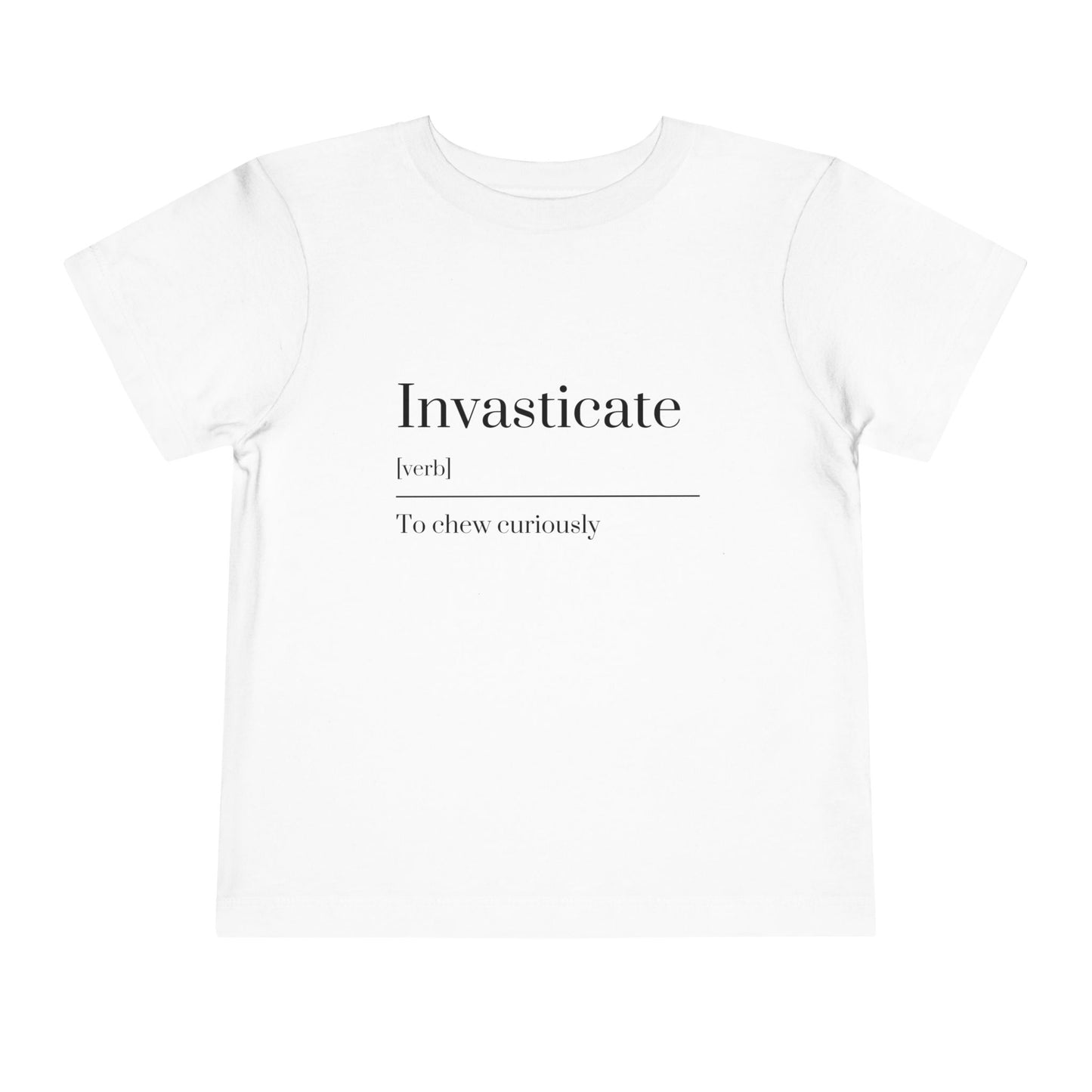 Curious Toddler Tee - Cute Short Sleeve Shirt, Kids Gift, Playful T-Shirt, Educational Apparel, Toddler Clothes