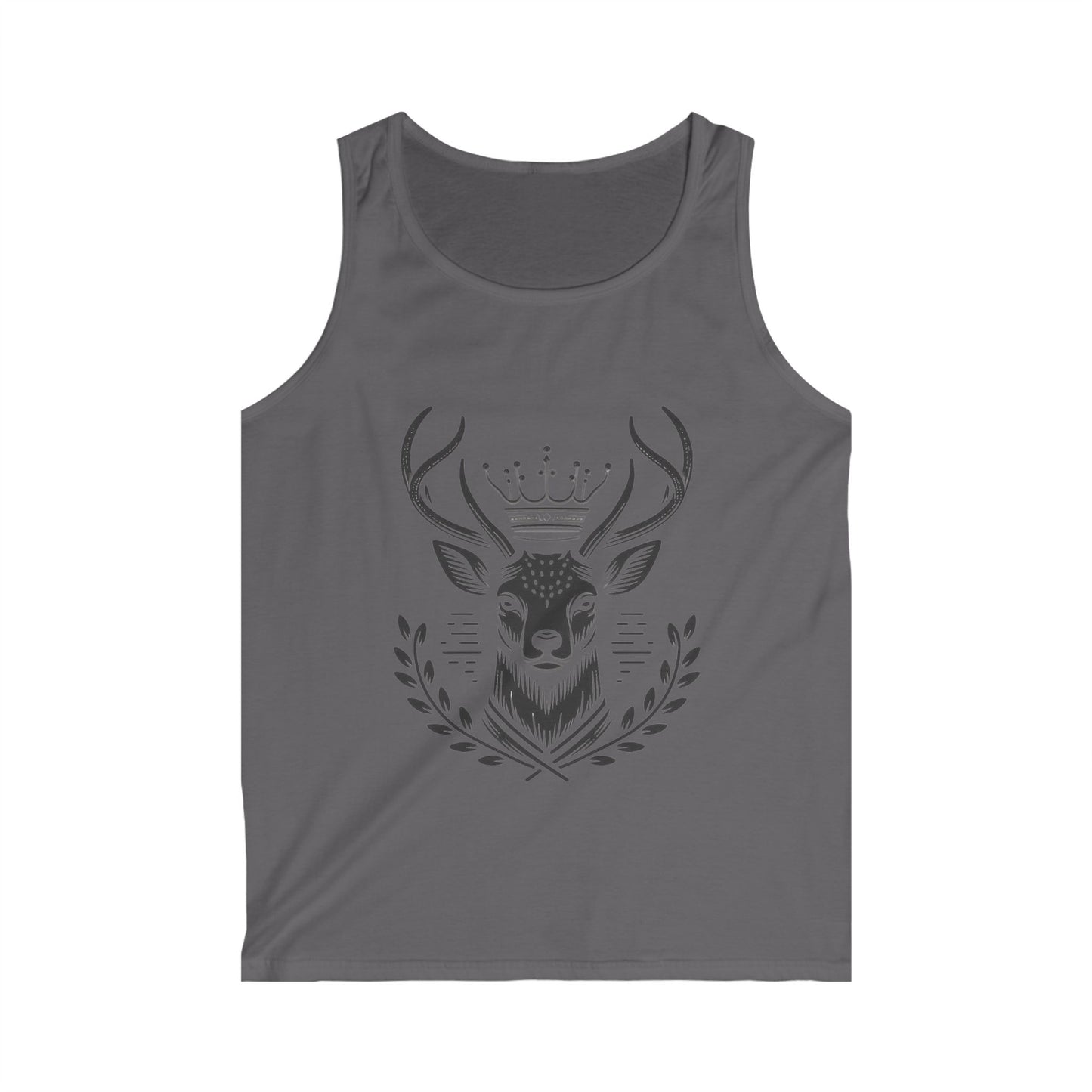 Majestic Deer Graphic Tank Top for Outdoorsy Men - Oh Deer Lord