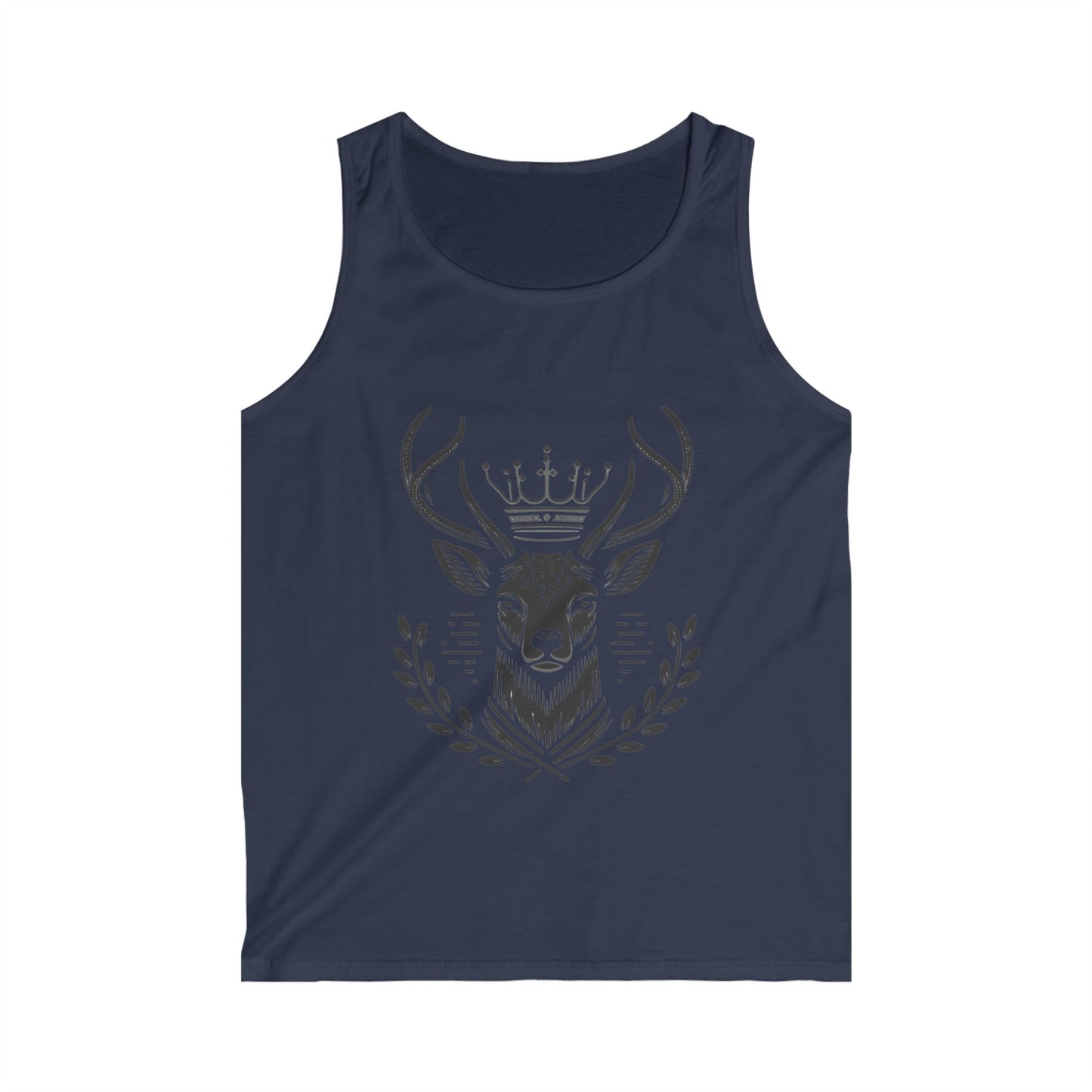 Majestic Deer Graphic Tank Top for Outdoorsy Men - Oh Deer Lord
