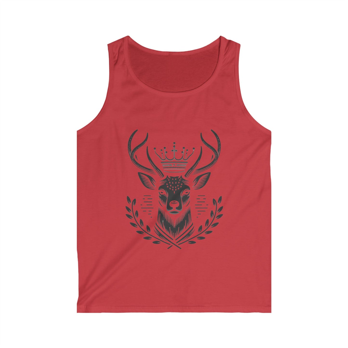 Majestic Deer Graphic Tank Top for Outdoorsy Men - Oh Deer Lord