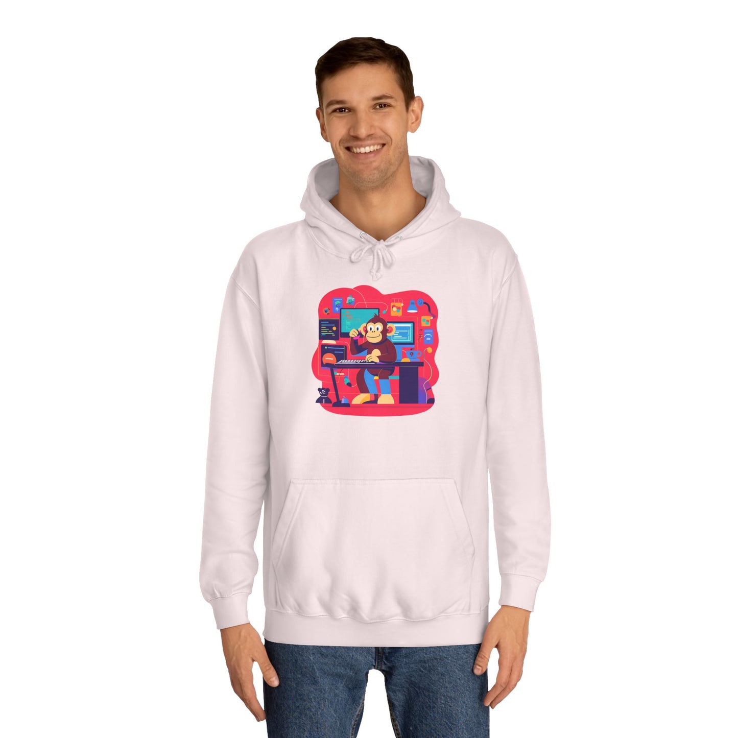 Colorful College Hoodie, Unisex Sweatshirt, School Spirit Wear, Gift for Students, Cozy Campus Apparel, College Graduation Gift