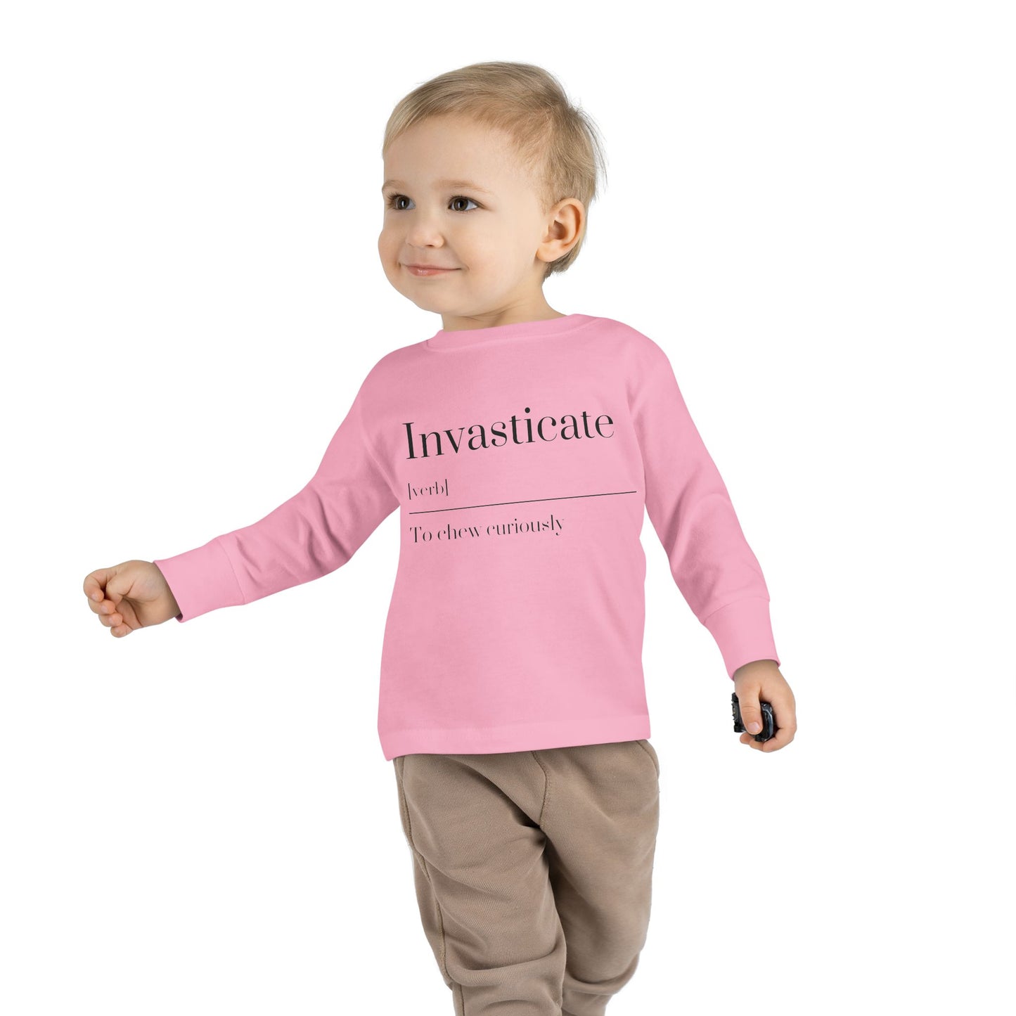 Toddler Long Sleeve Tee with Inspirational Quote, Cute Kids Shirt, Kids Gift, Motivational Toddler Apparel, Cozy Everyday Top