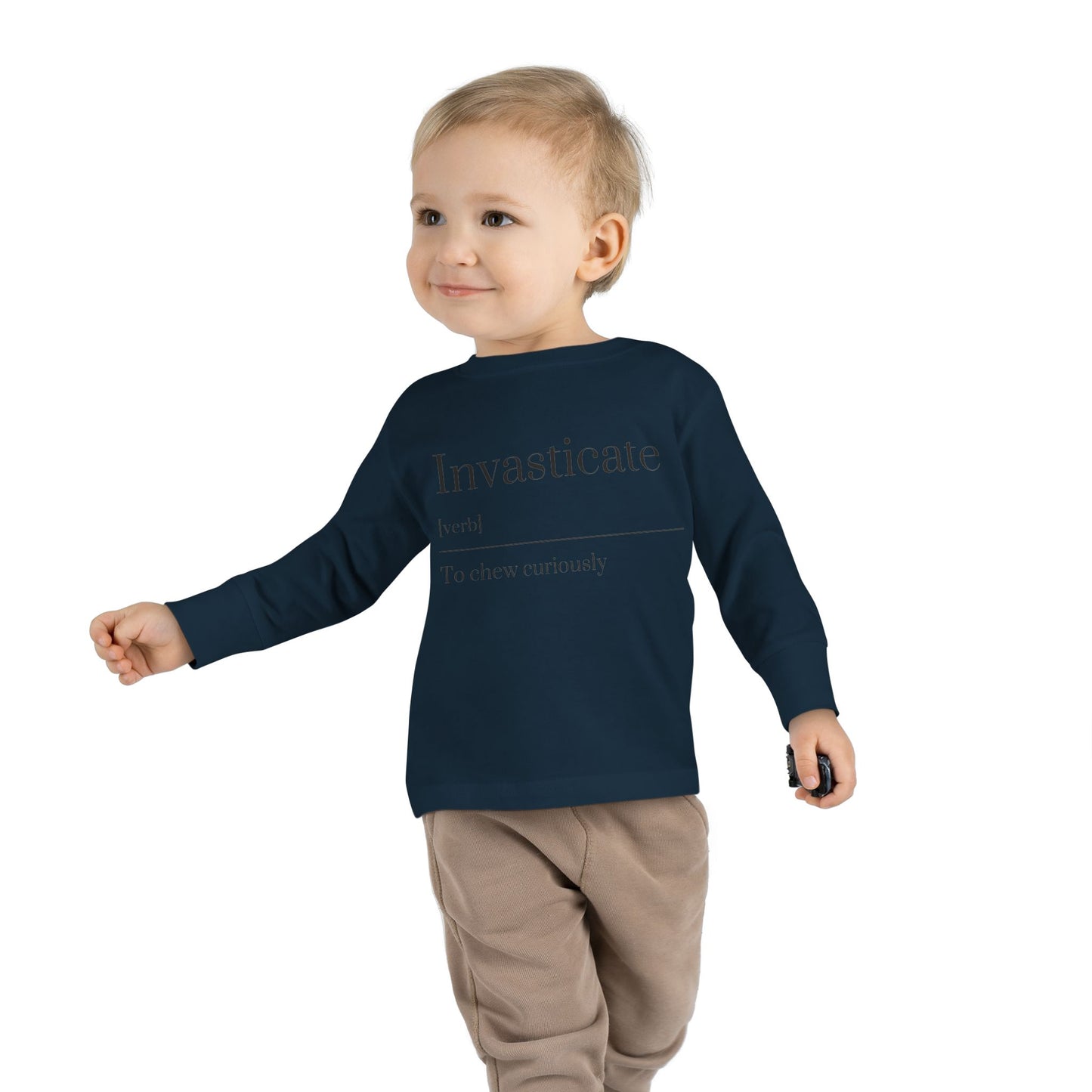 Toddler Long Sleeve Tee with Inspirational Quote, Cute Kids Shirt, Kids Gift, Motivational Toddler Apparel, Cozy Everyday Top