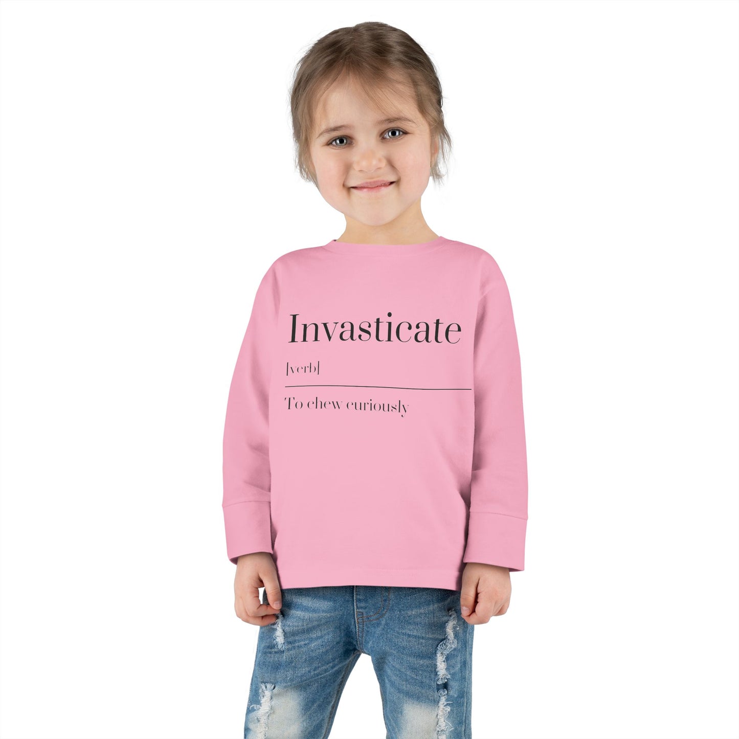 Toddler Long Sleeve Tee with Inspirational Quote, Cute Kids Shirt, Kids Gift, Motivational Toddler Apparel, Cozy Everyday Top