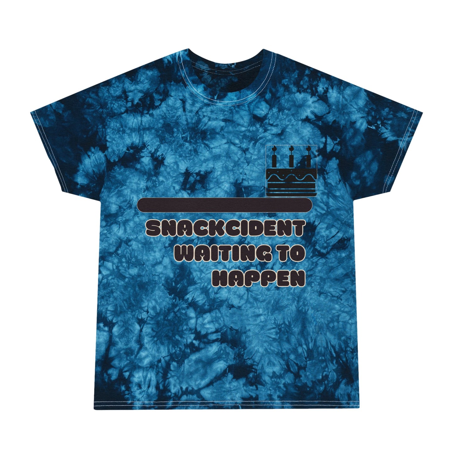 Snackcident Tie-Dye Tee, Trendy Tie-Dye T-Shirt for Food Lovers, Gift for Friends, Casual Wear, Summer Vibes, Unique Birthday Present
