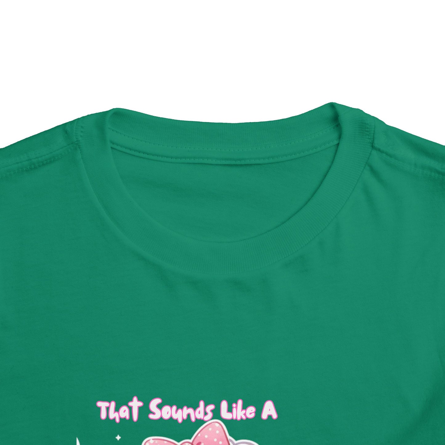 Cute Toddler Short Sleeve Tee - 'Tied Softly Like A Pretty Lamb' Design