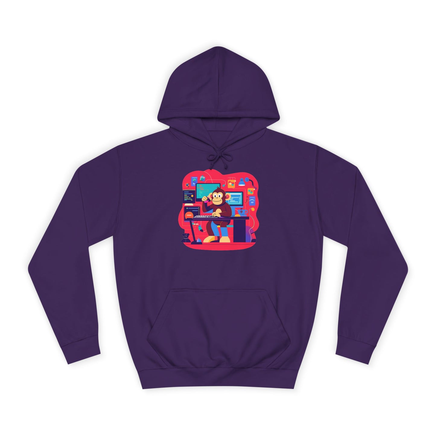 Colorful College Hoodie, Unisex Sweatshirt, School Spirit Wear, Gift for Students, Cozy Campus Apparel, College Graduation Gift