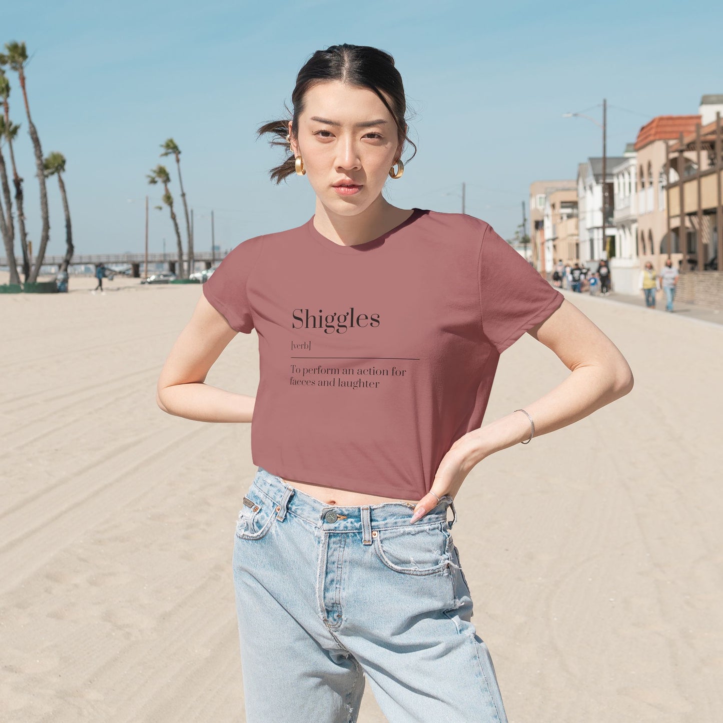 Women's Flowy Cropped Tee