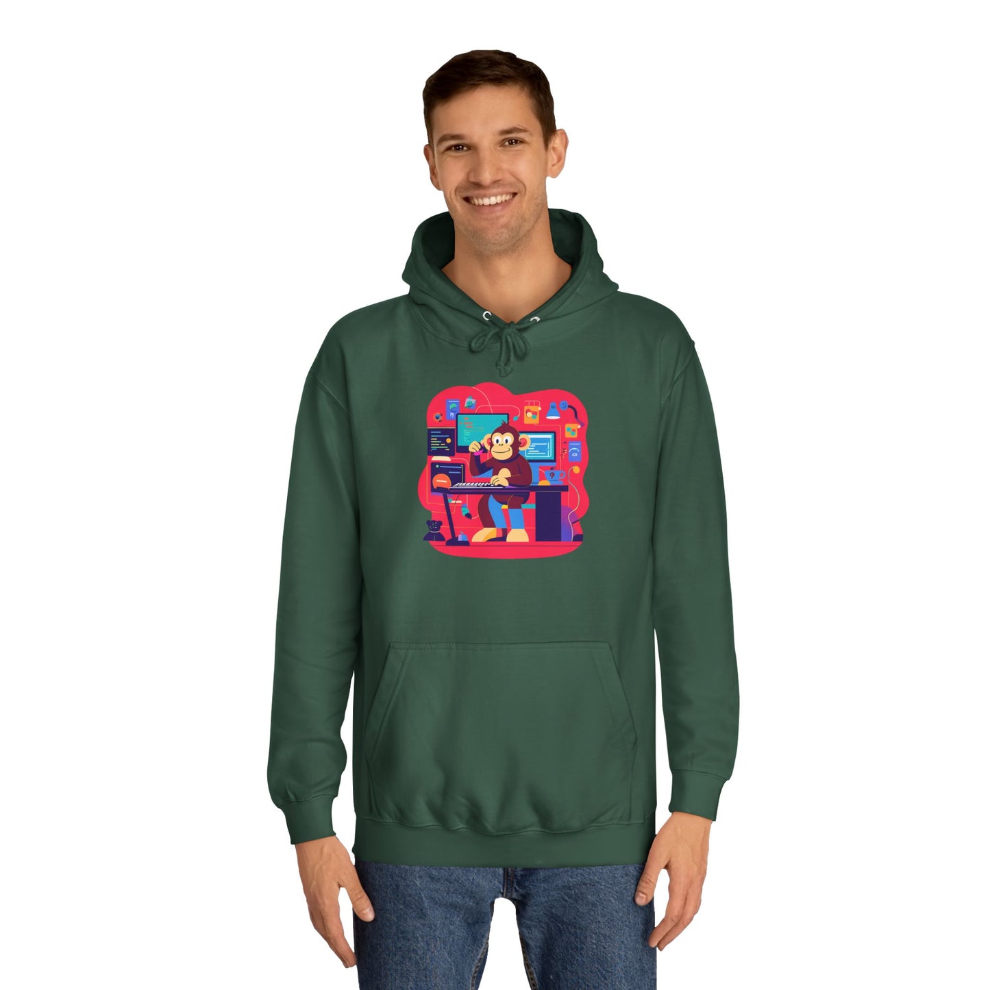 Colorful College Hoodie, Unisex Sweatshirt, School Spirit Wear, Gift for Students, Cozy Campus Apparel, College Graduation Gift