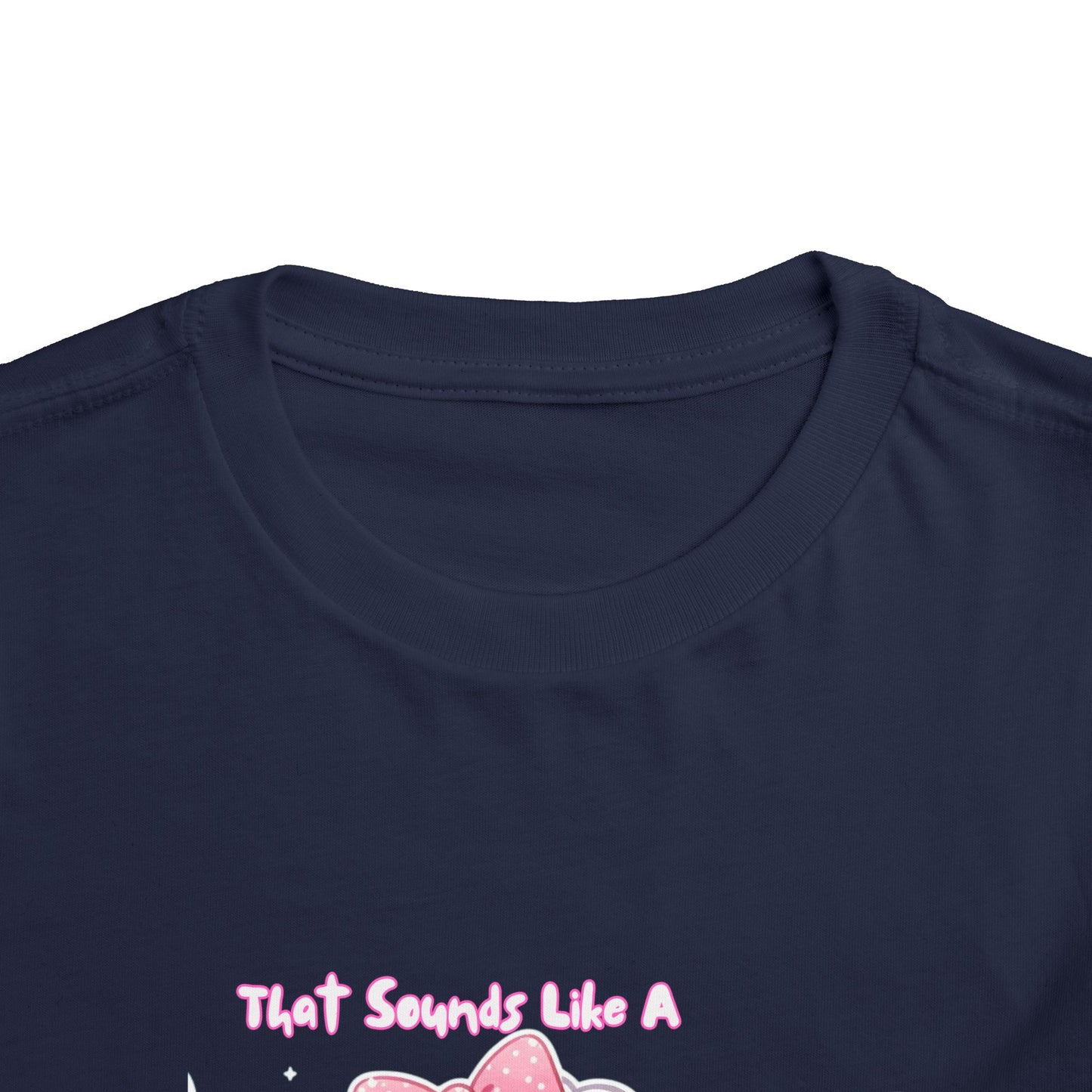 Cute Toddler Short Sleeve Tee - 'Tied Softly Like A Pretty Lamb' Design