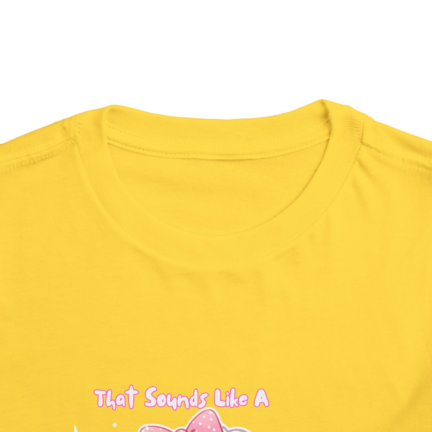 Cute Toddler Short Sleeve Tee - 'Tied Softly Like A Pretty Lamb' Design
