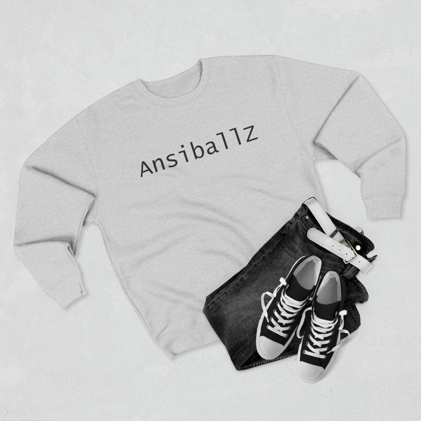 Cozy Unisex Crewneck Sweatshirt with 'Ansiballz' Design, Trendy Casual Wear, Perfect for Gifts, Lounge, or Everyday Use