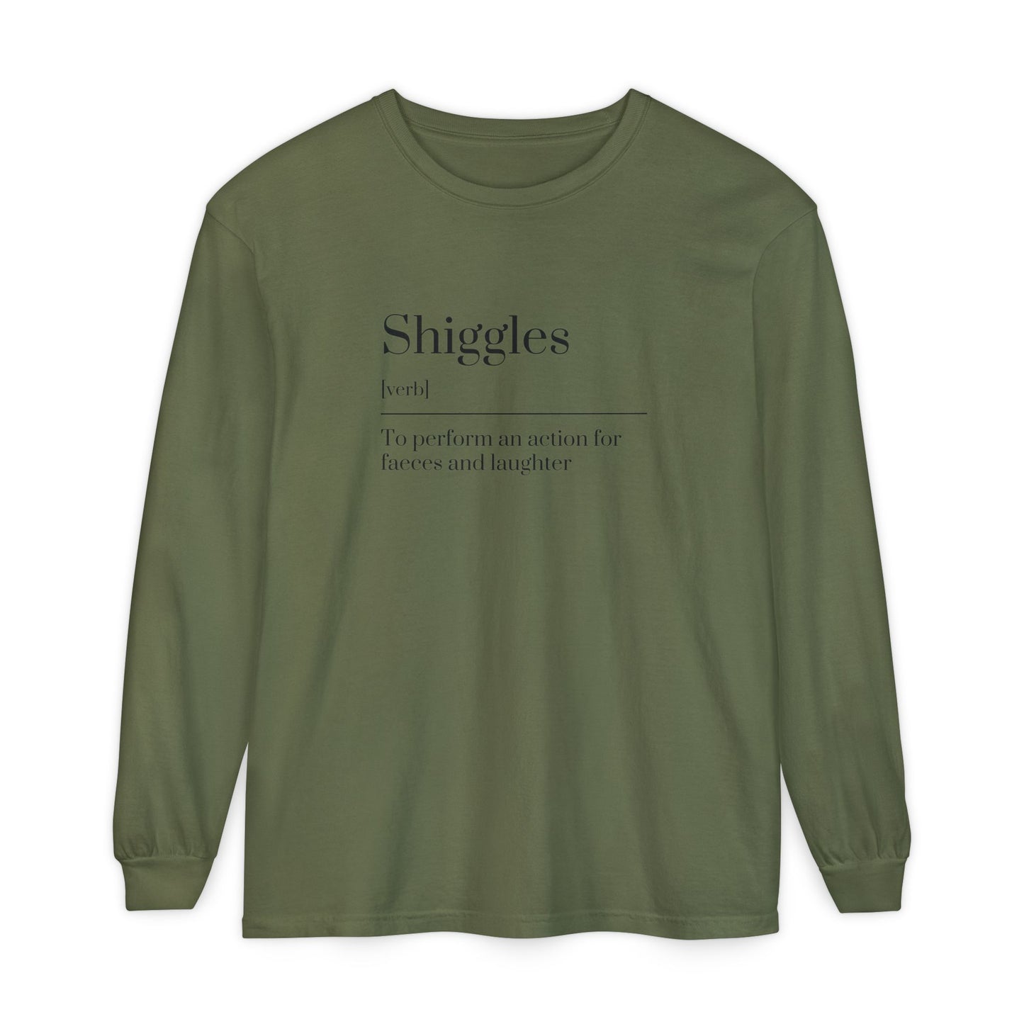 Unisex Garment-dyed Long Sleeve T-Shirt