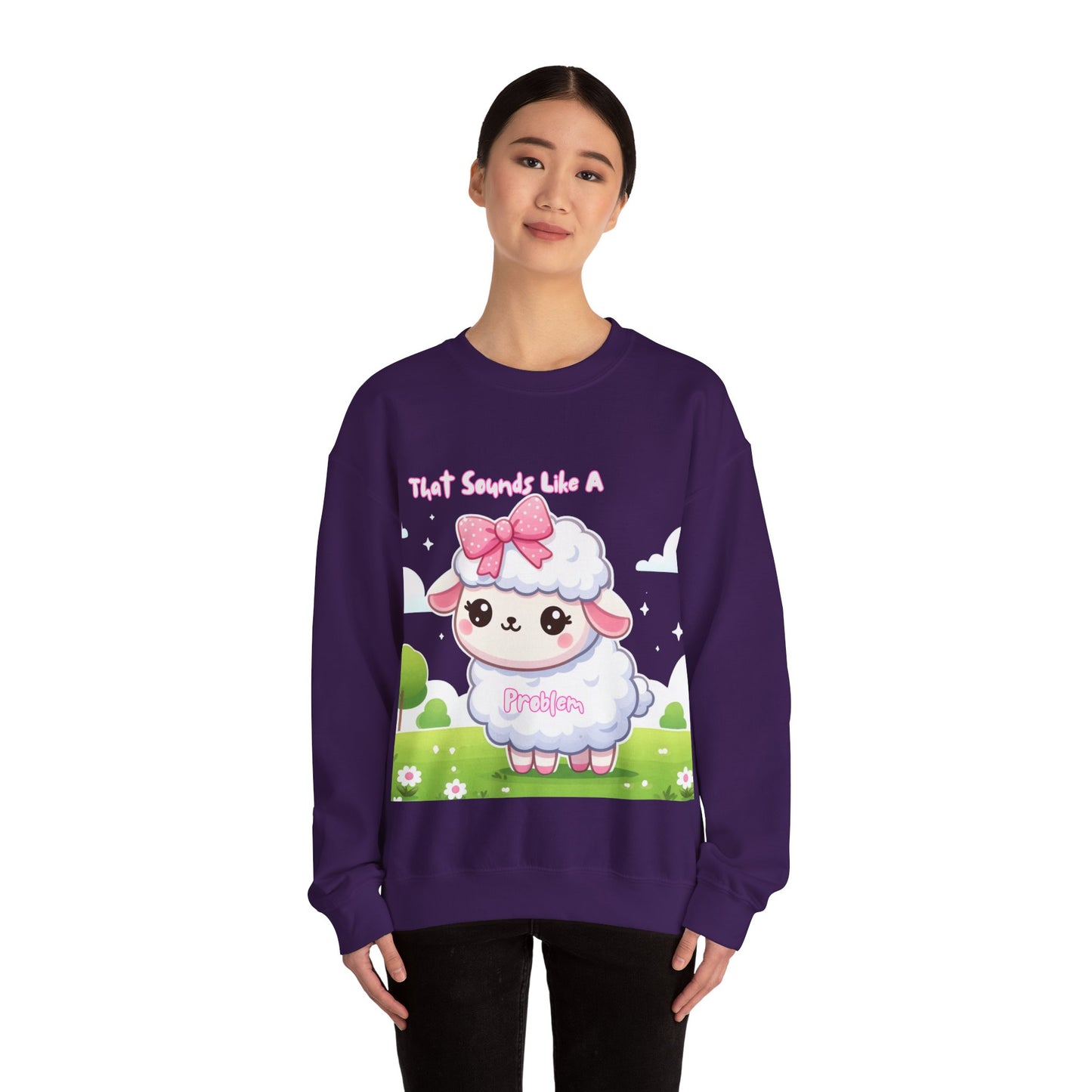 Ewe Problem - Unisex Heavy Blend™ Crewneck Sweatshirt