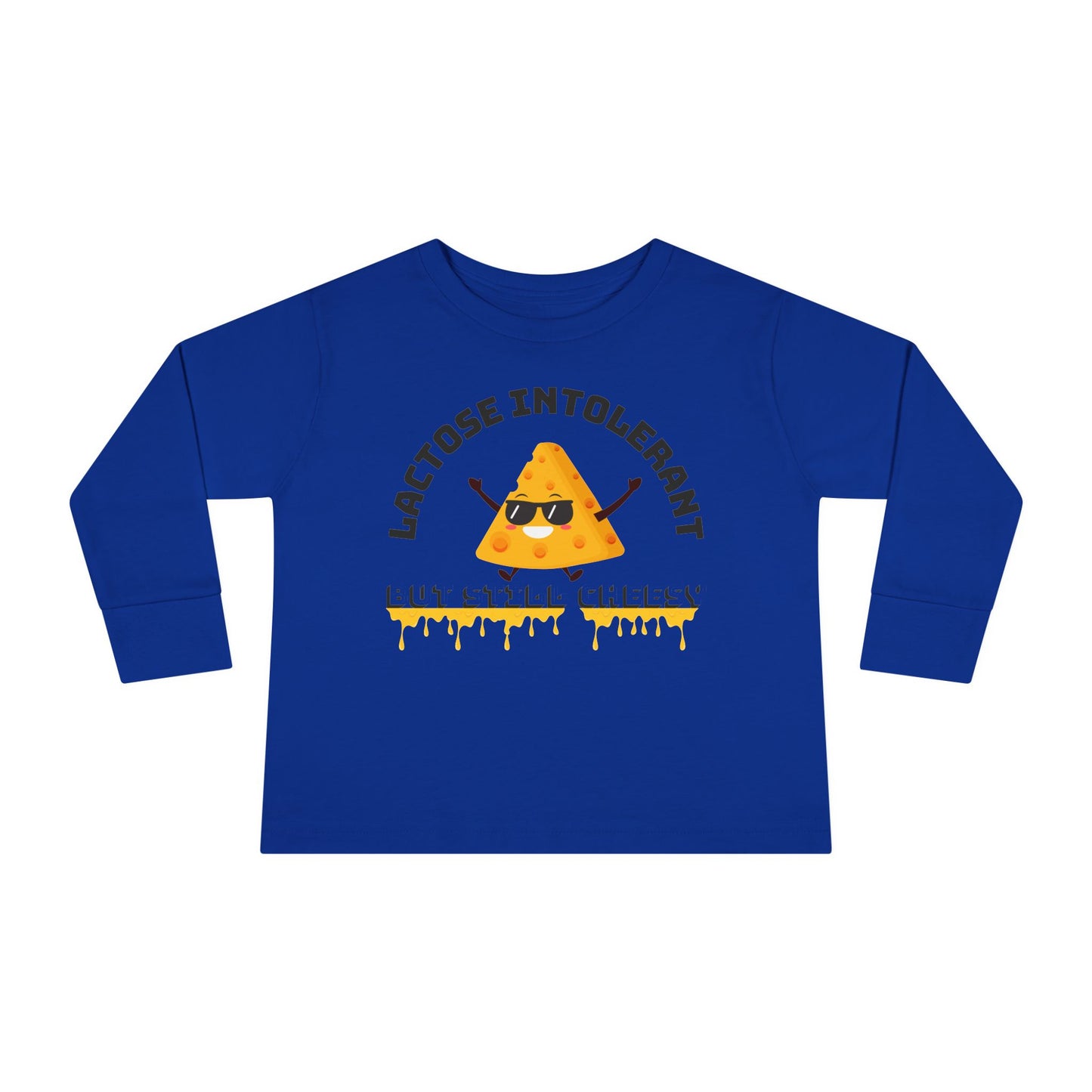 Cute Toddler Long Sleeve Tee - "Lactose Intolerant" Funny T-Shirt - Perfect Gift for Kids, Baby Showers, Birthday Parties, Everyday Wear
