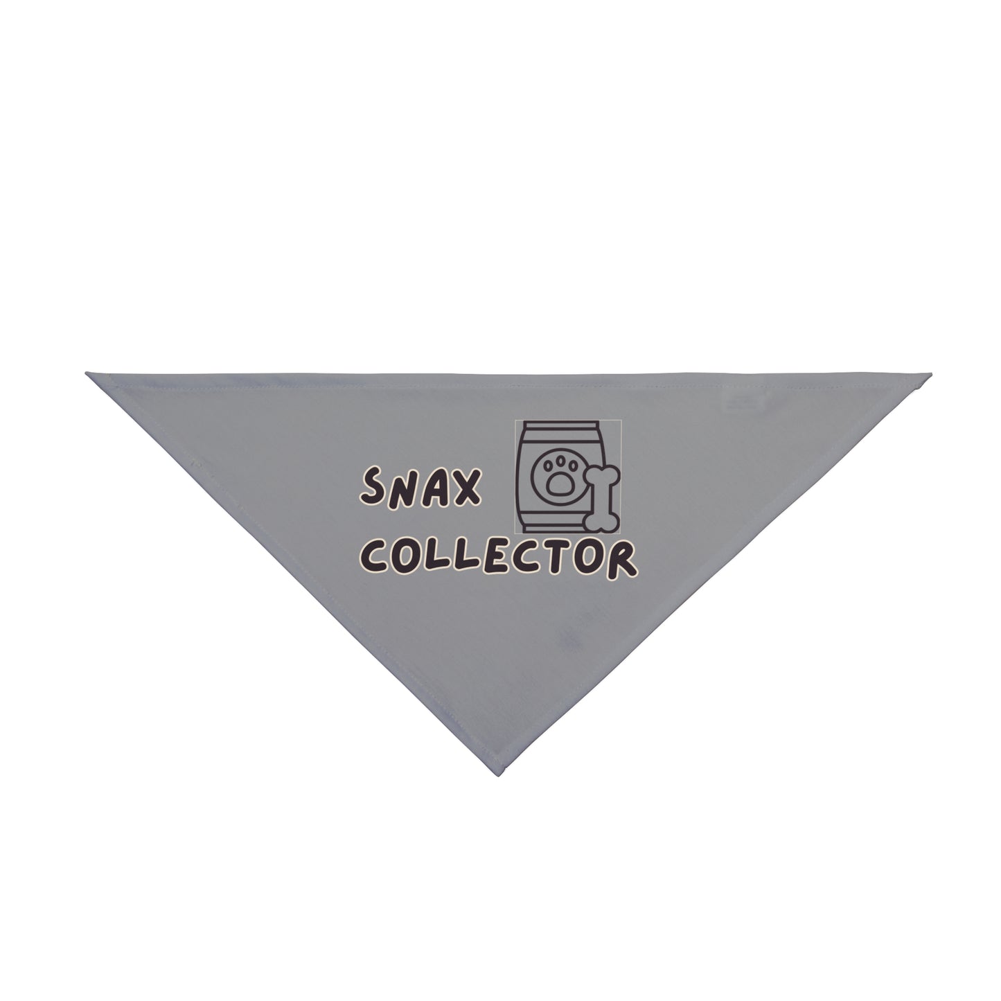 Snax Collector - Pet Bandana - Grey