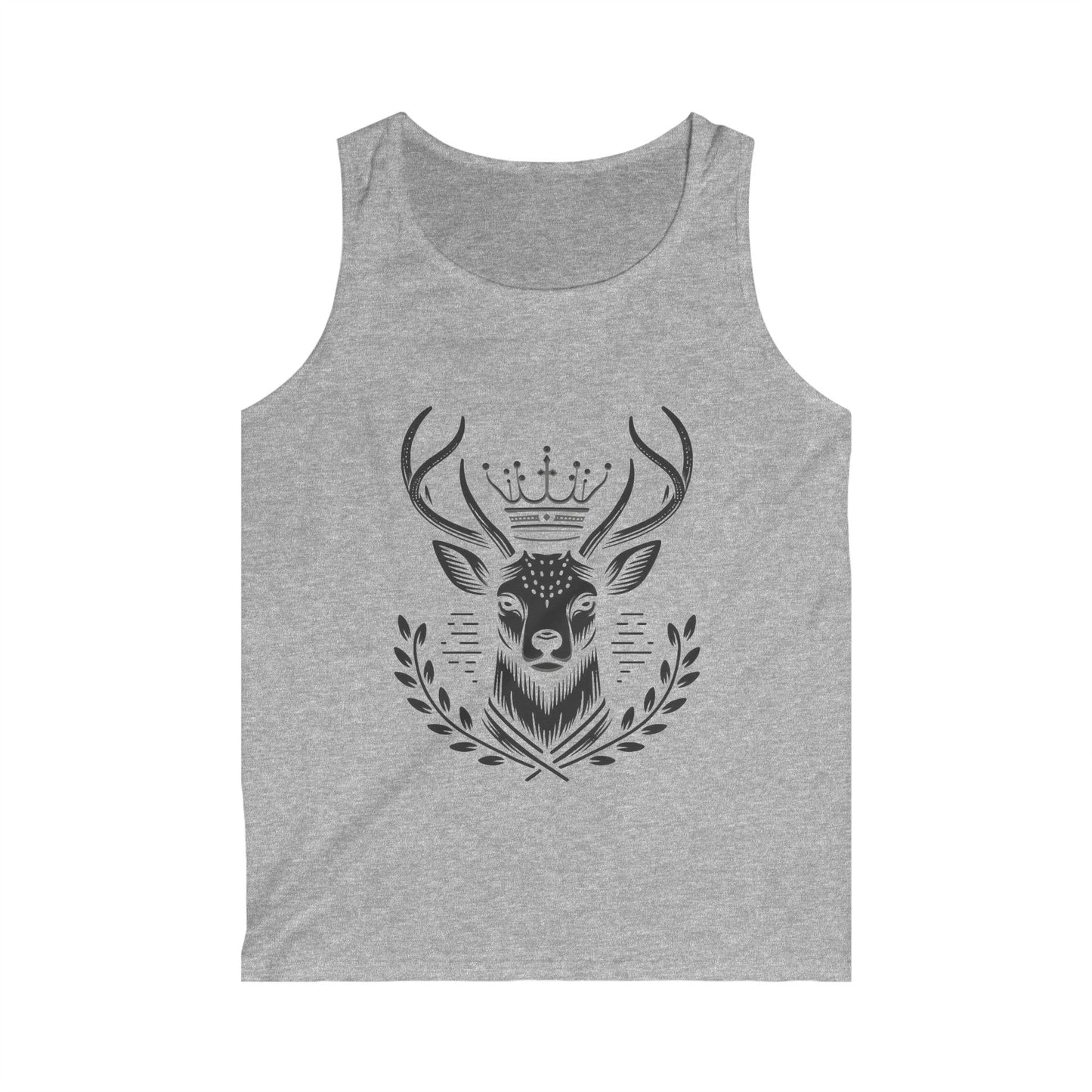 Majestic Deer Graphic Tank Top for Outdoorsy Men - Oh Deer Lord