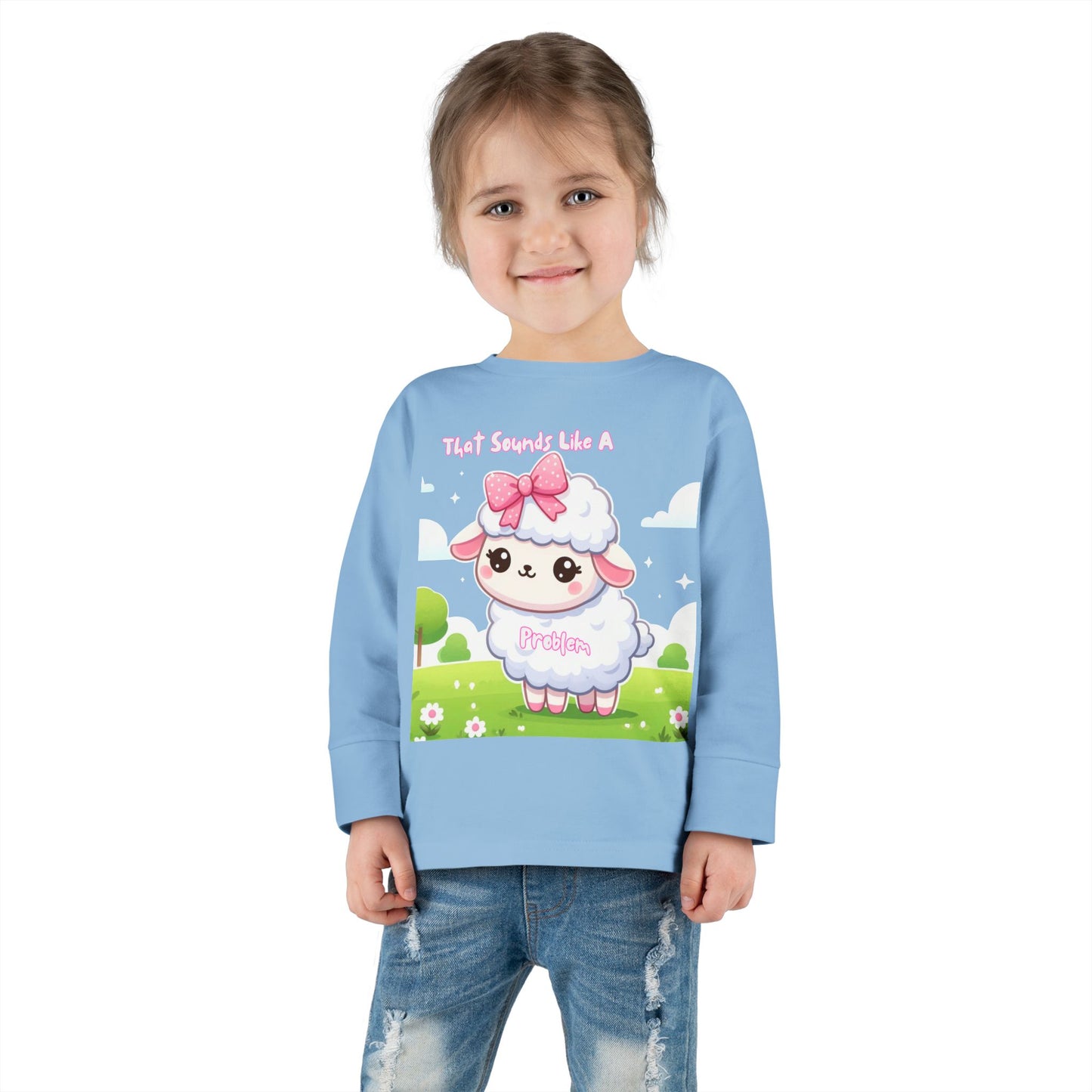 Cute Toddler Long Sleeve Tee - "That Sounds Like A Party" Design